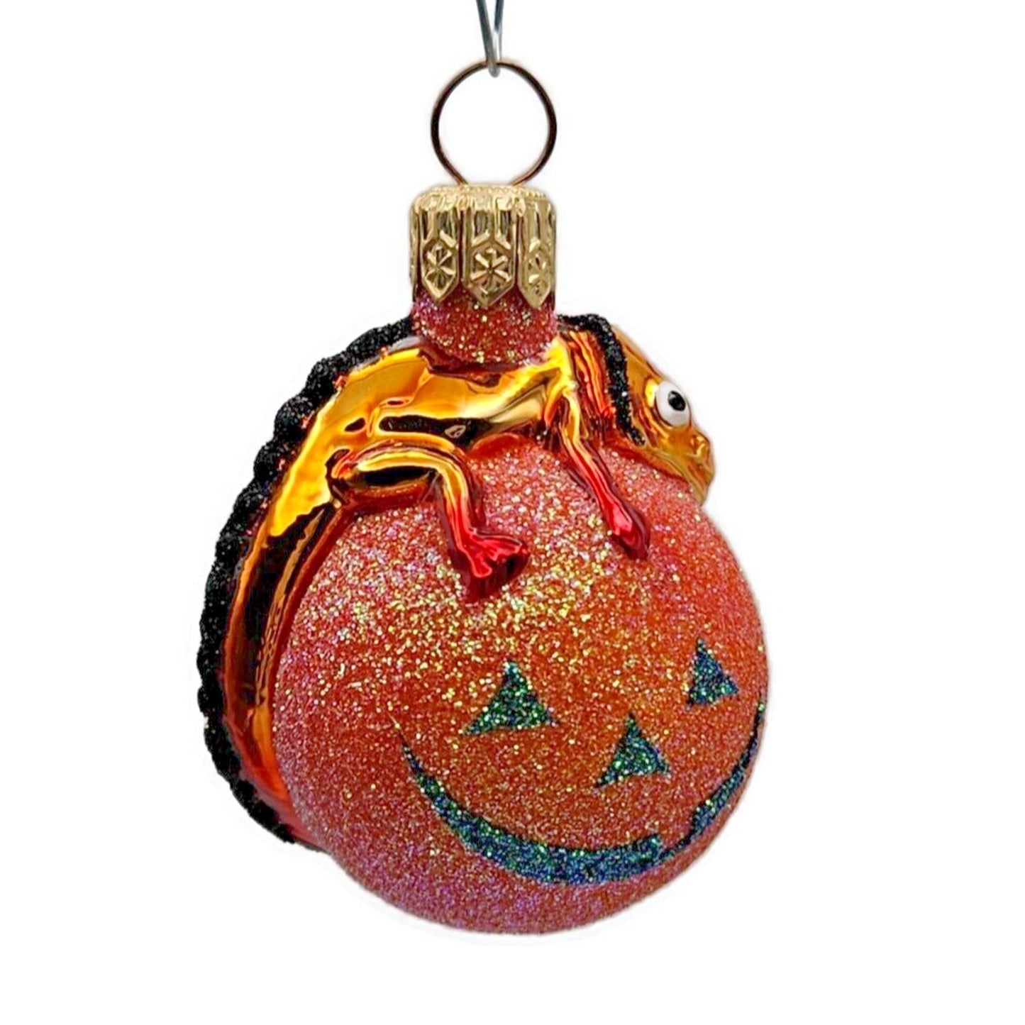 Patricia Breen Miniature Chameleon Halloween Jack O Lantern Christmas Ornament