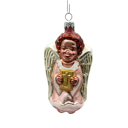 Patricia Breen Beauteous Angel White Pink Christmas Holiday Tree Ornament