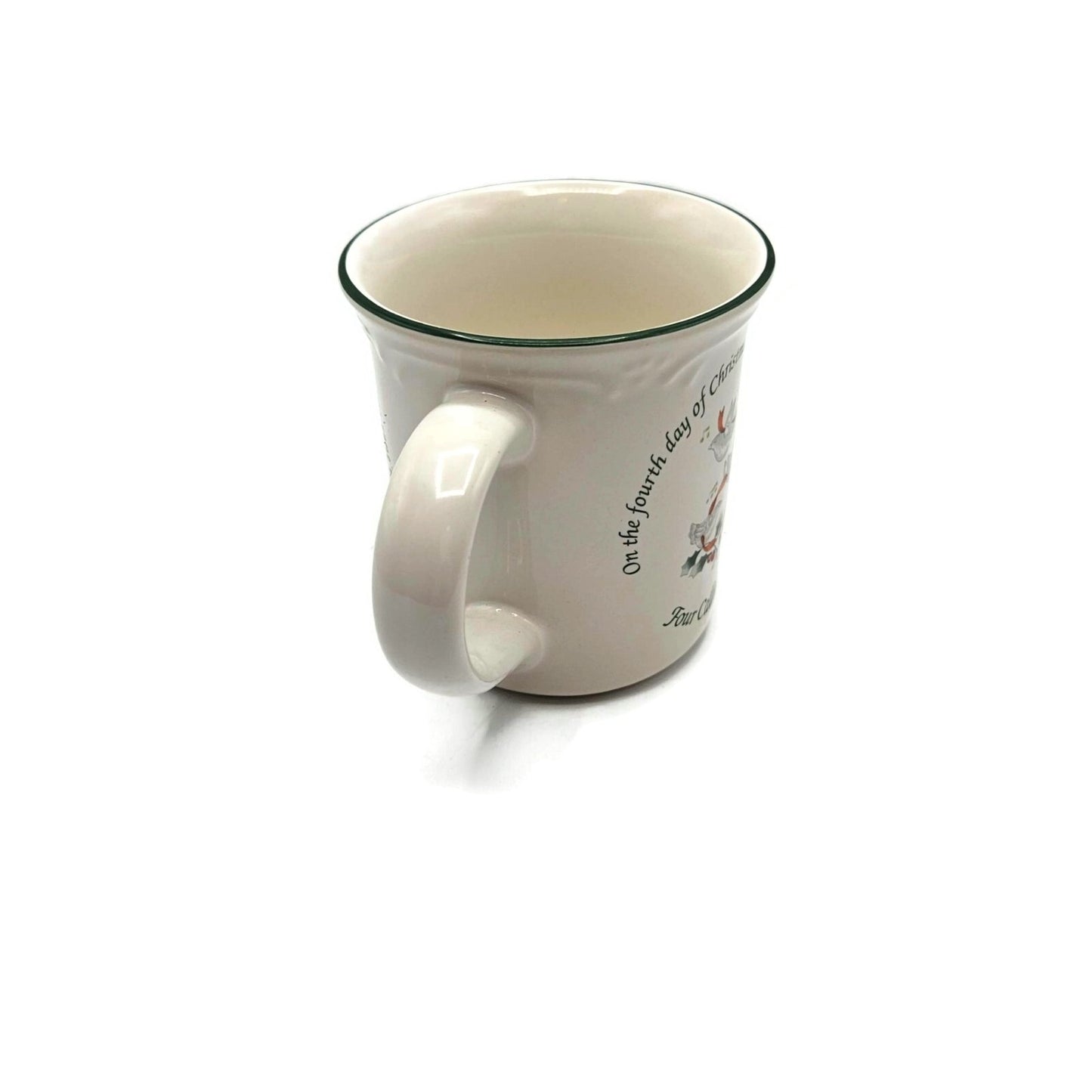 Pfaltzgraff Winterberry Mug Four Calling Birds 12 Days of Christmas Coffee Cup
