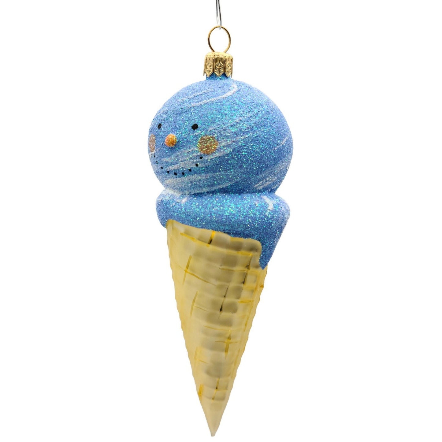 Patricia Breen Snow Cone Blue Moon Face Summer Nautical Holdiay Tree Ornament