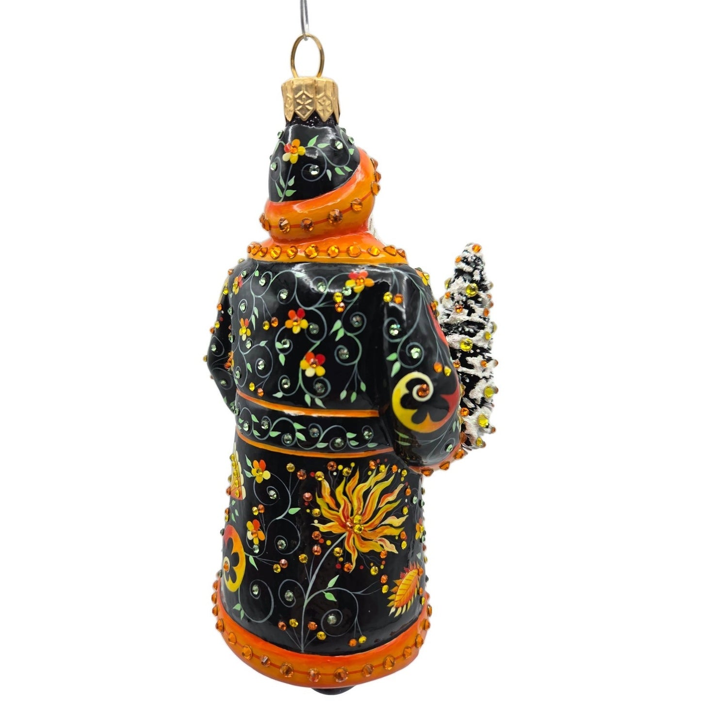 Patricia Breen Nicholas Russian Fairy Tale Black Santa Claus Christmas Ornament
