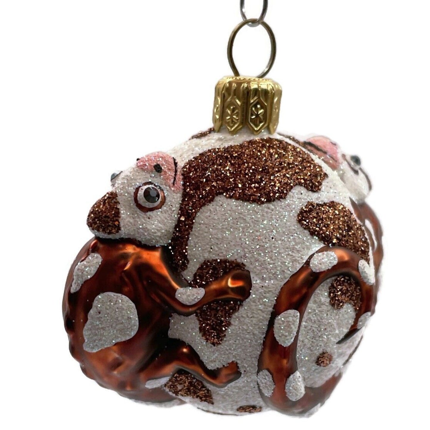 Patricia Breen For James Twice Brown Cow Chameleon Lizard Christmas Ornament