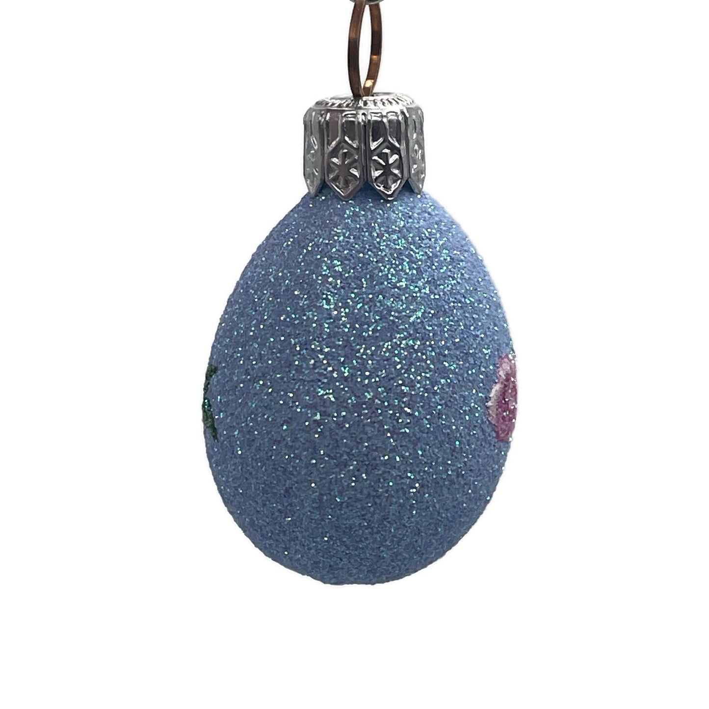 Patricia Breen Miniature Egg Rose Pink Easter Holiday Christmas Tree Ornament