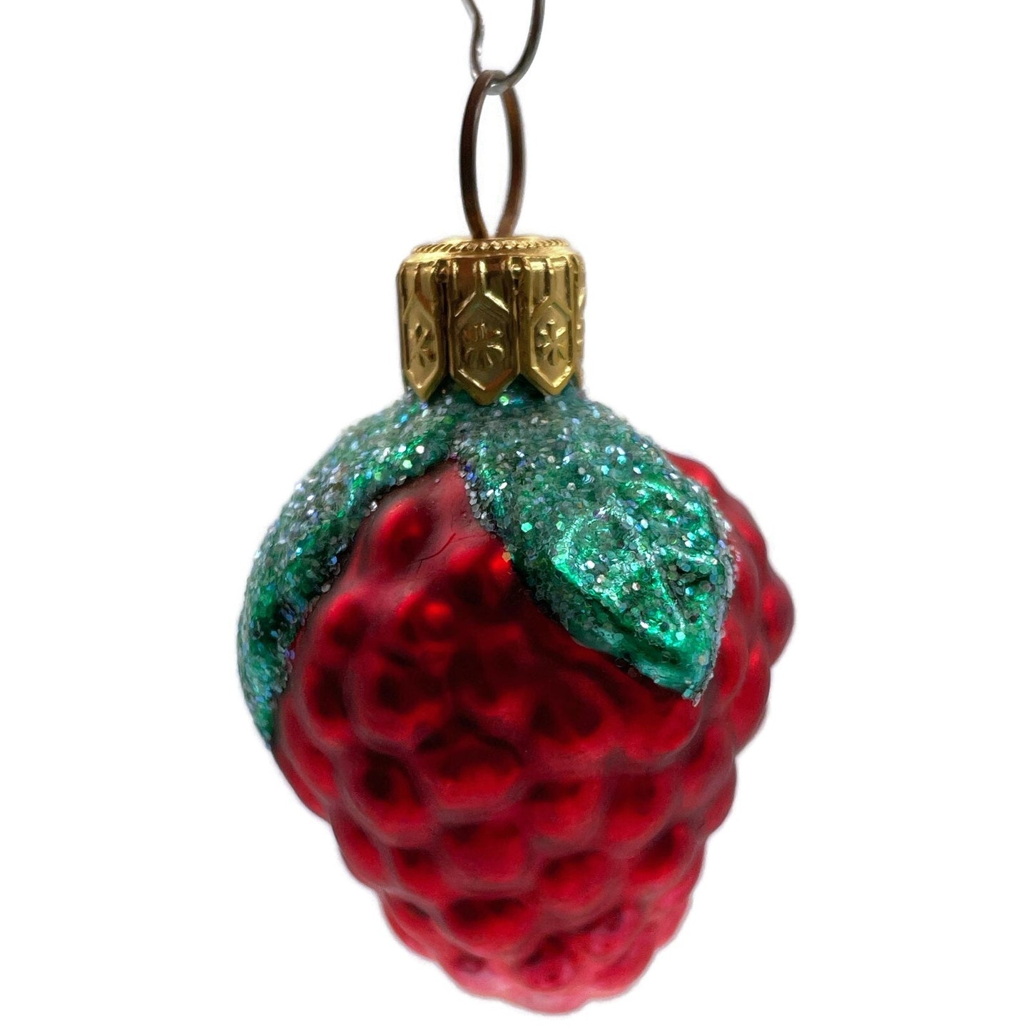 Patricia Breen Frosted Raspberry Red Fruit Summer Christmas Tree Ornament