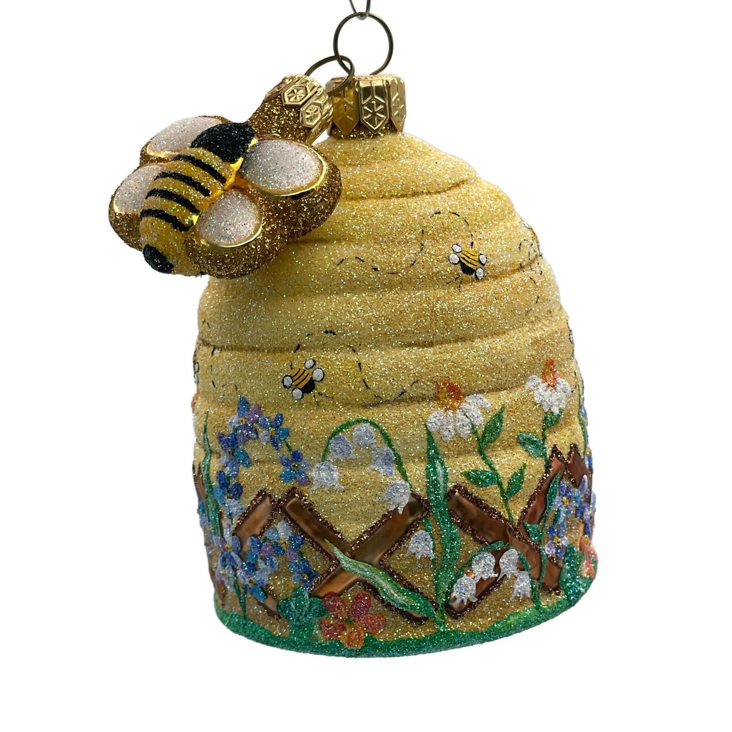 Patricia Breen Chelsea Beeskep Bees Flowers Spring Holiday Christmas Ornament