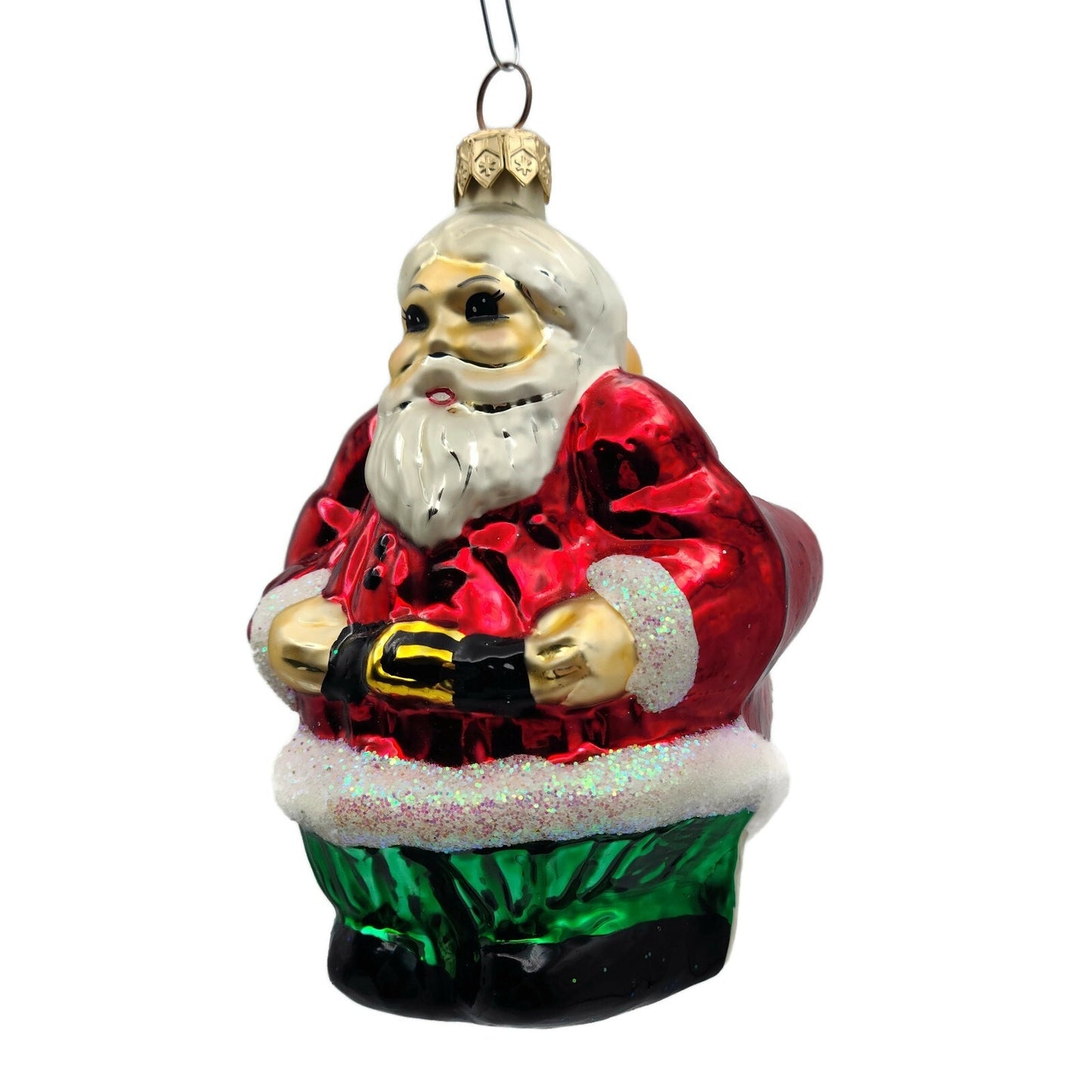 Christopher Radko The Clauses Double Sided Santa Christmas Ornament 96-159-0