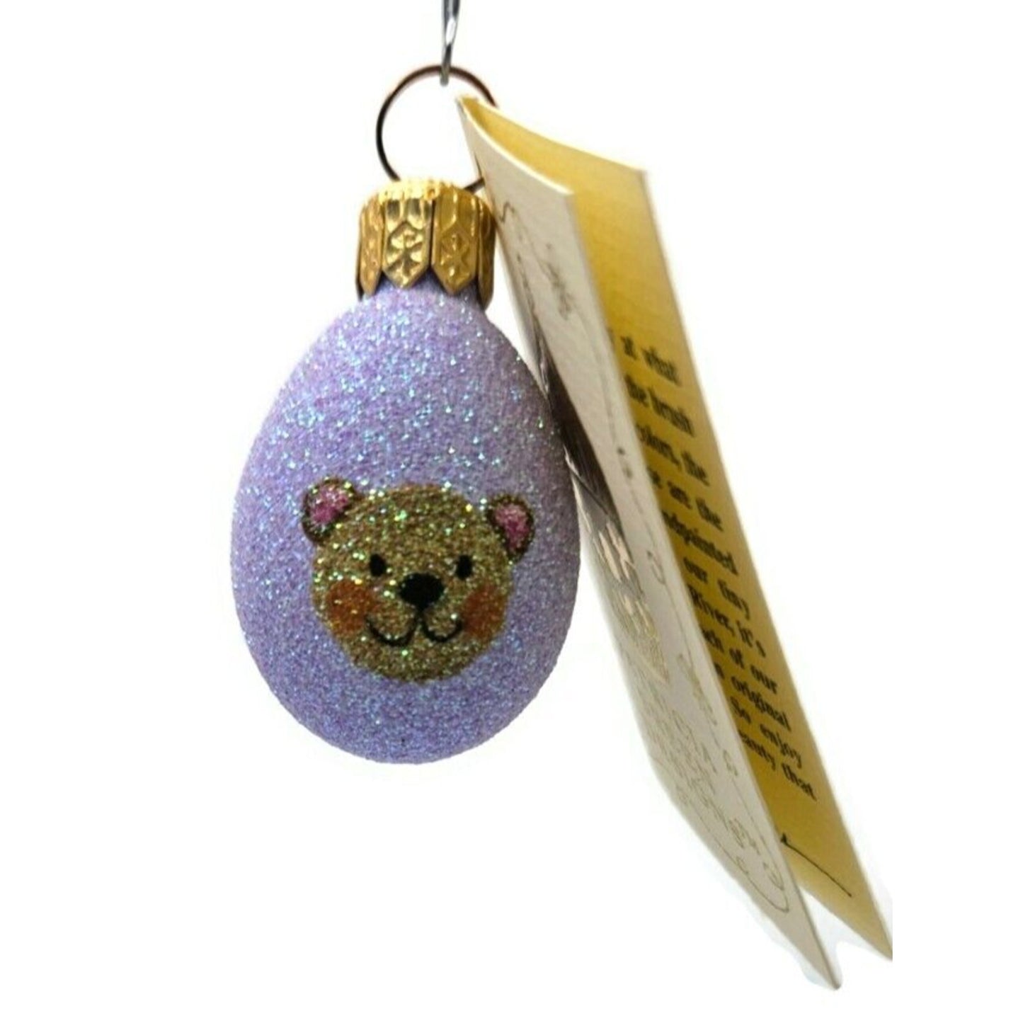 Patricia Breen Miniature Egg Surprise Teddy Bear Easter Christmas Ornament