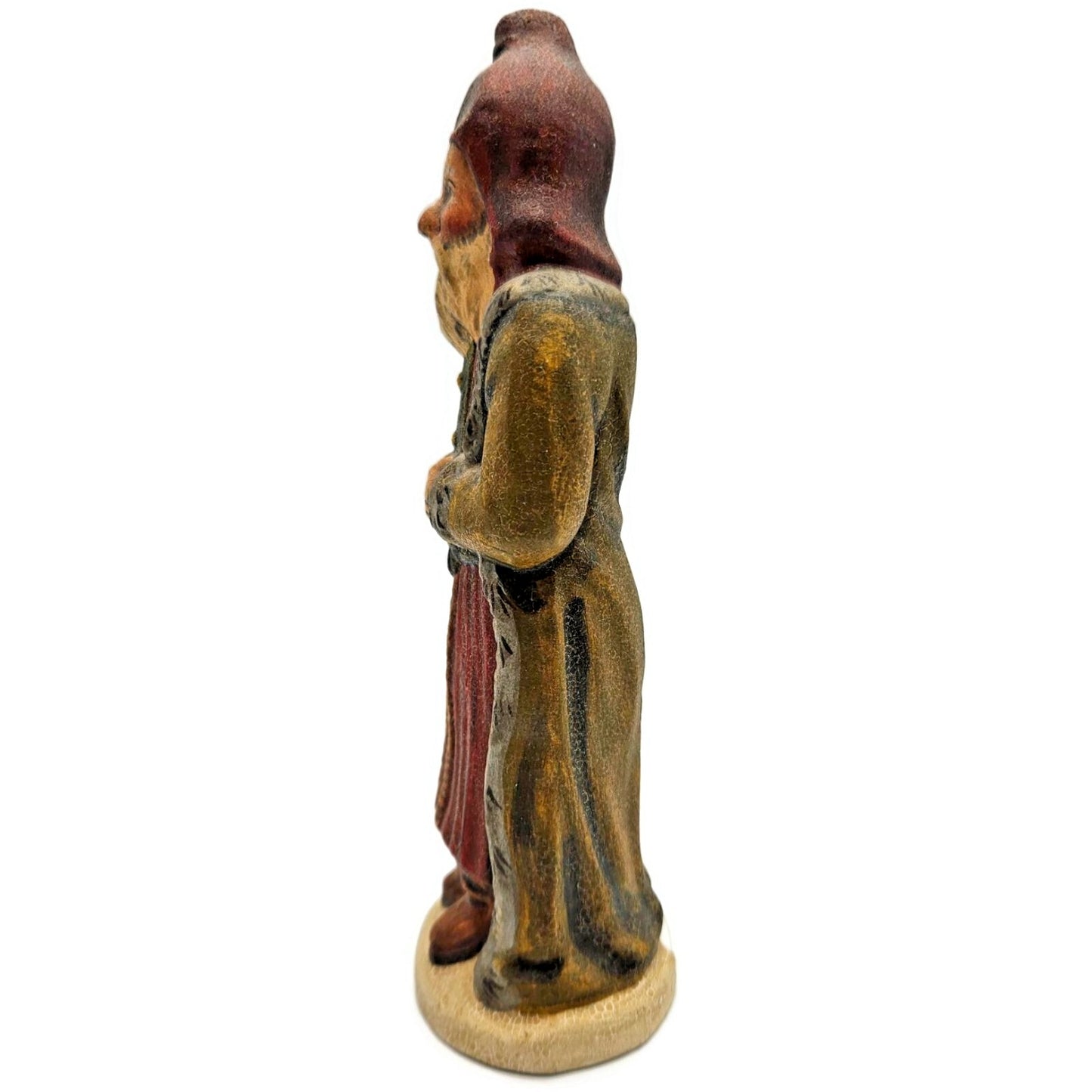 Vaillancourt Père Fouettard Cautionary Tale Chalkware Christmas Fok Art Figurine