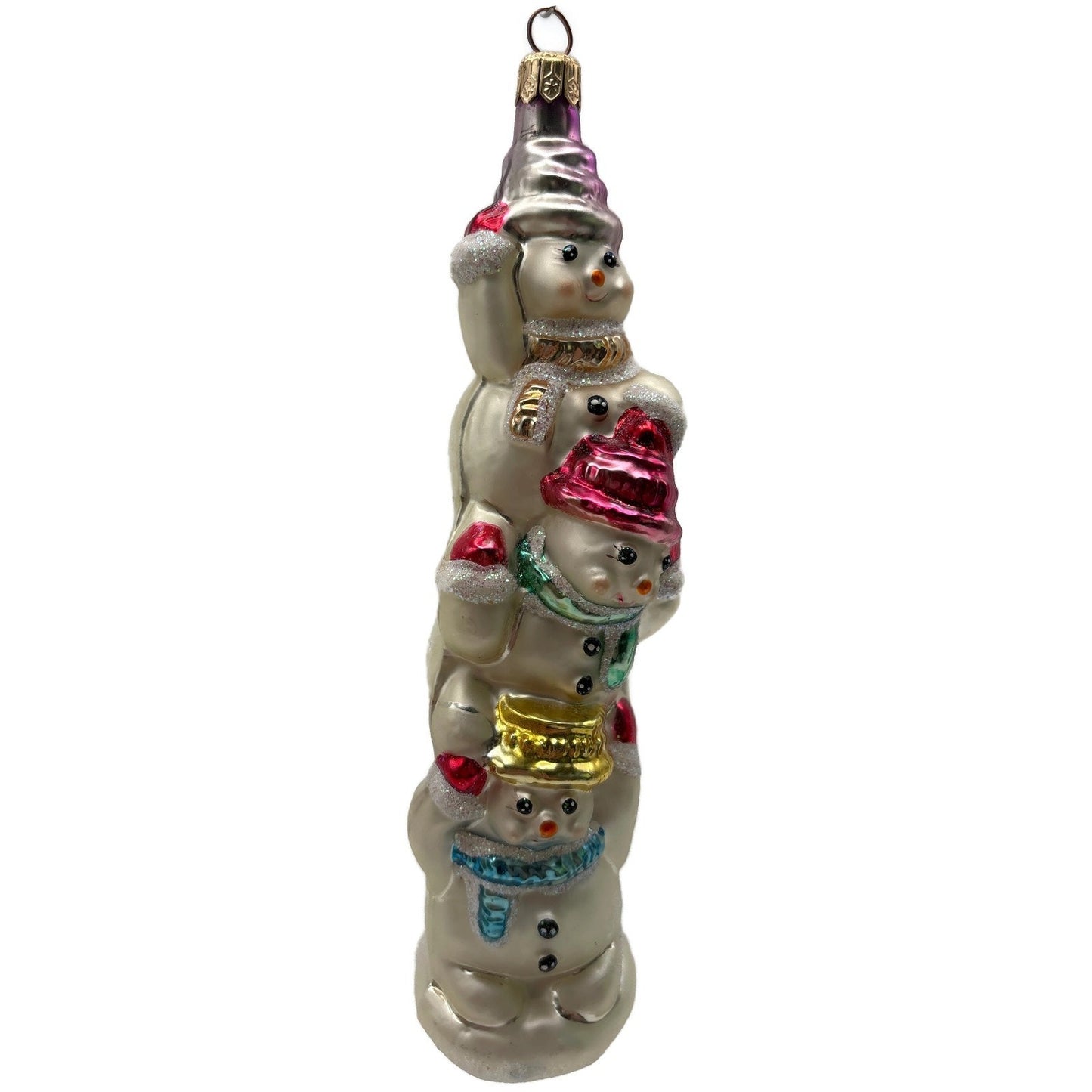 Christopher Radko Snowtem Pole Snowmen Christmas Tree Ornament 96-155-0