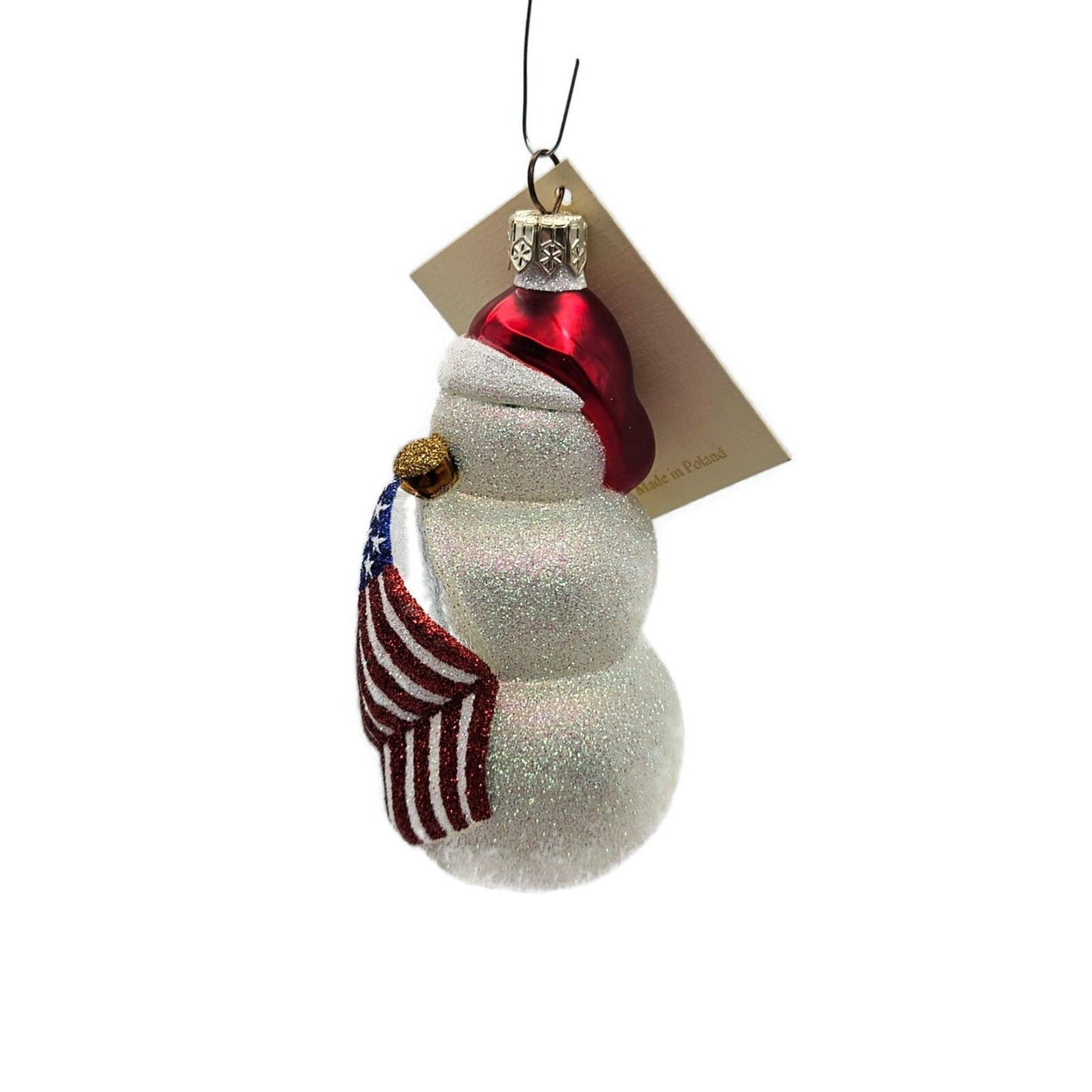 Patricia Breen Miniature Bunker Hill Snowman American Flag Patriotic Ornament