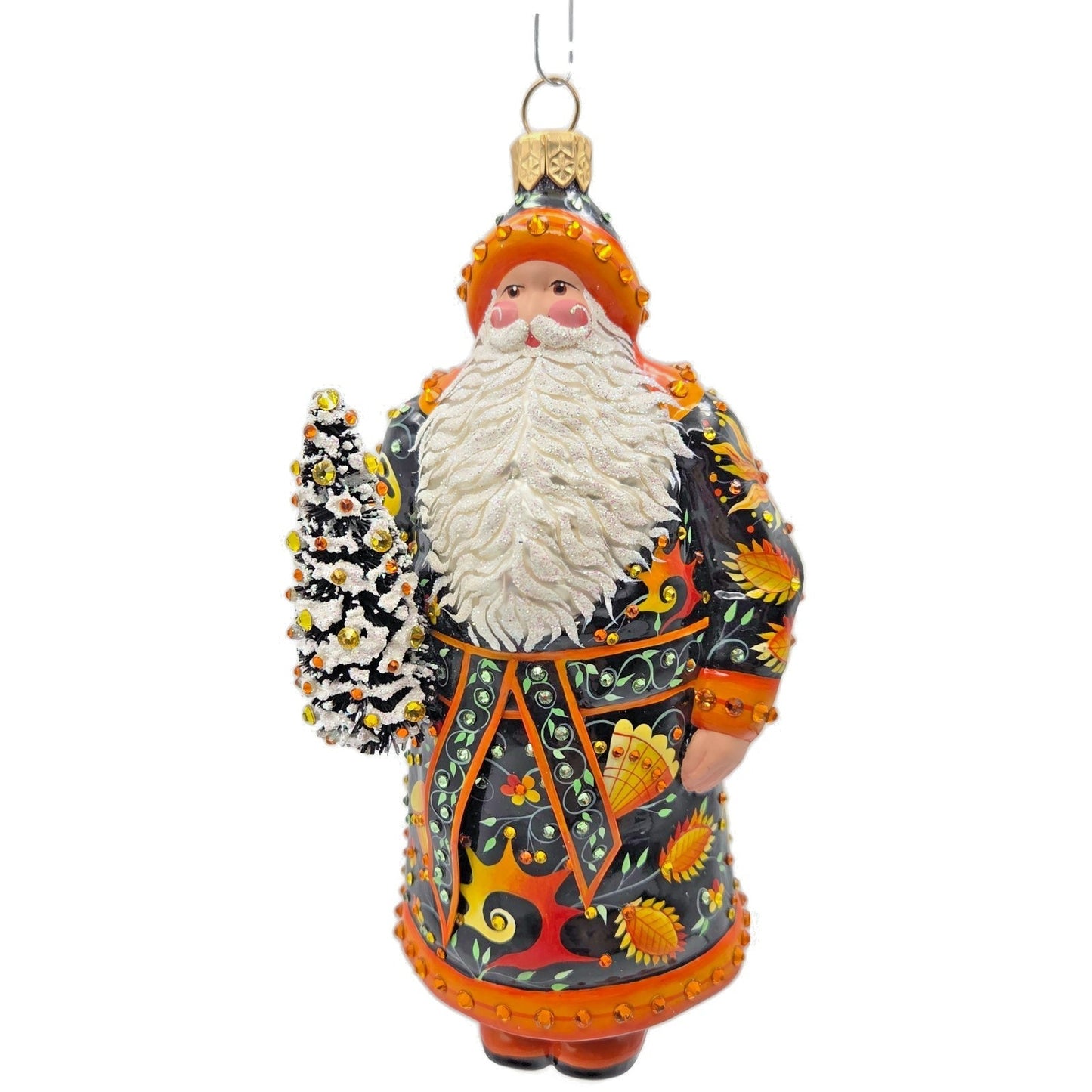 Patricia Breen Nicholas Russian Fairy Tale Black Santa Claus Christmas Ornament