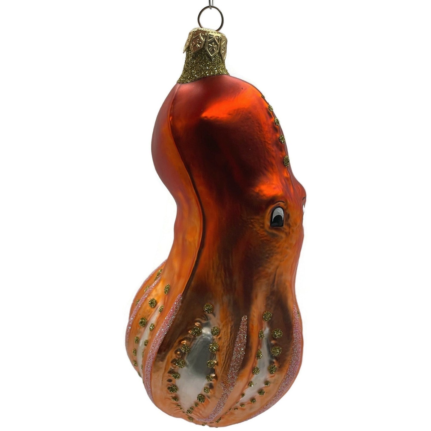 Patricia Breen Olivier Octopus Orange Nautical Spring Christmas Tree Ornament