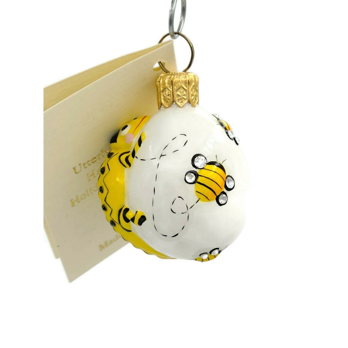 Patricia Breen Springtime Chameleon Bees Yellow Floral Spring Holiday Ornament