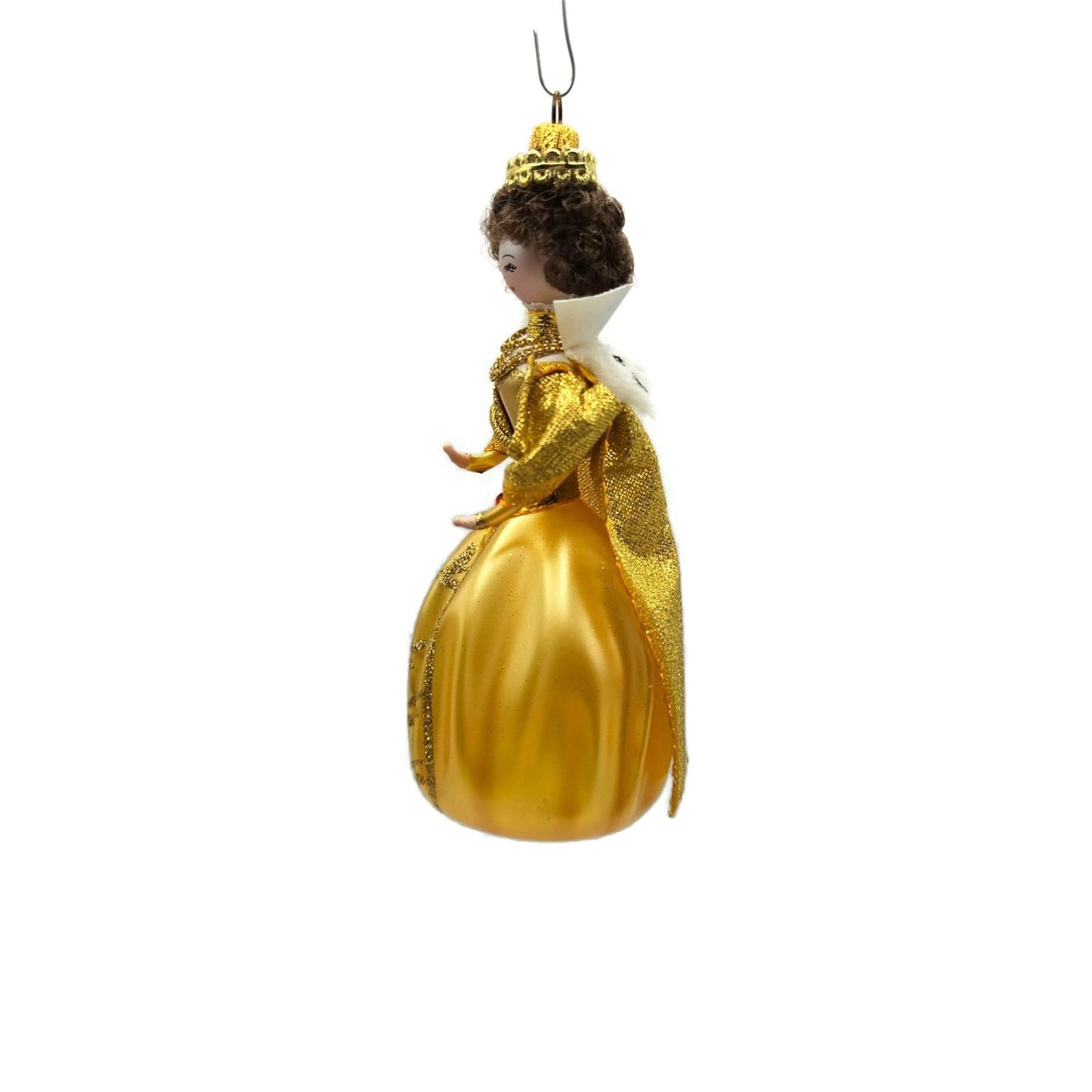 Sofferia De Carlini Queen Victorian Lady Gold Italian Christmas Tree Ornament