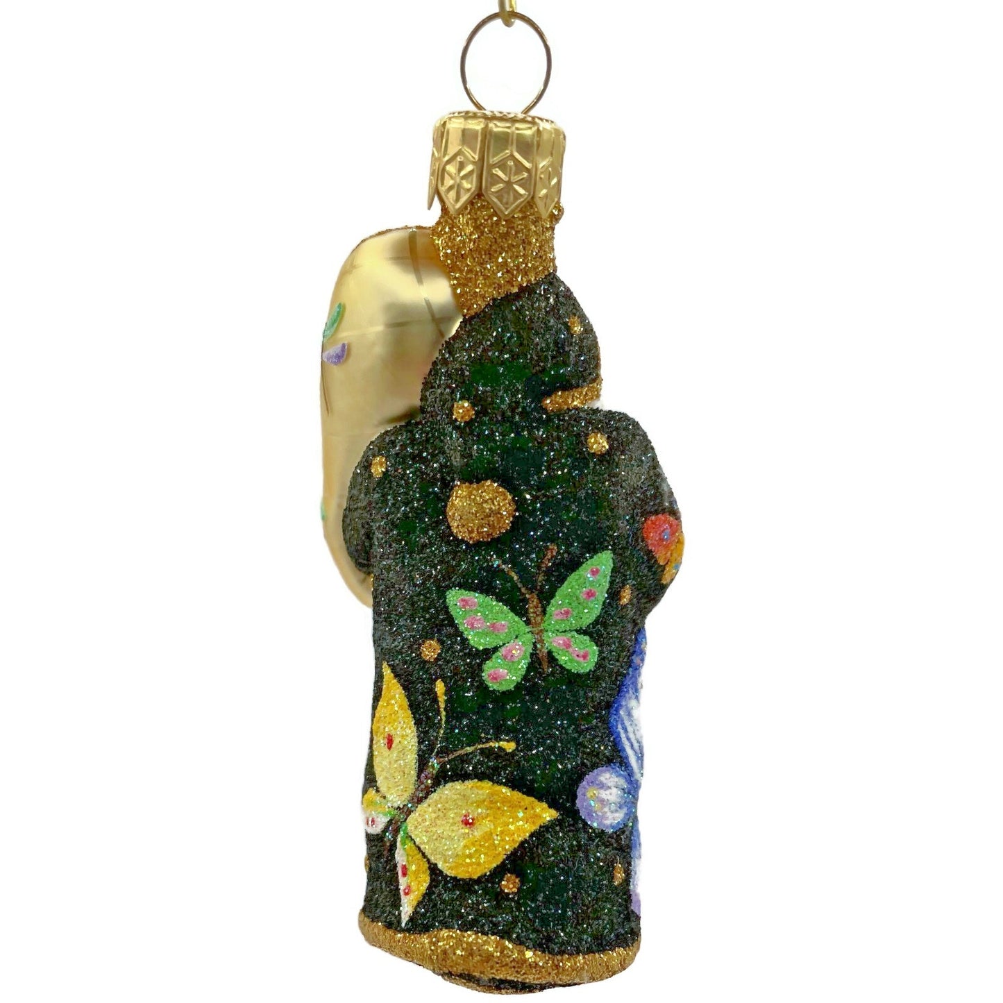 Patricia Breen Miniature Santa for Vera Black Butterfly Spring Decor Ornament