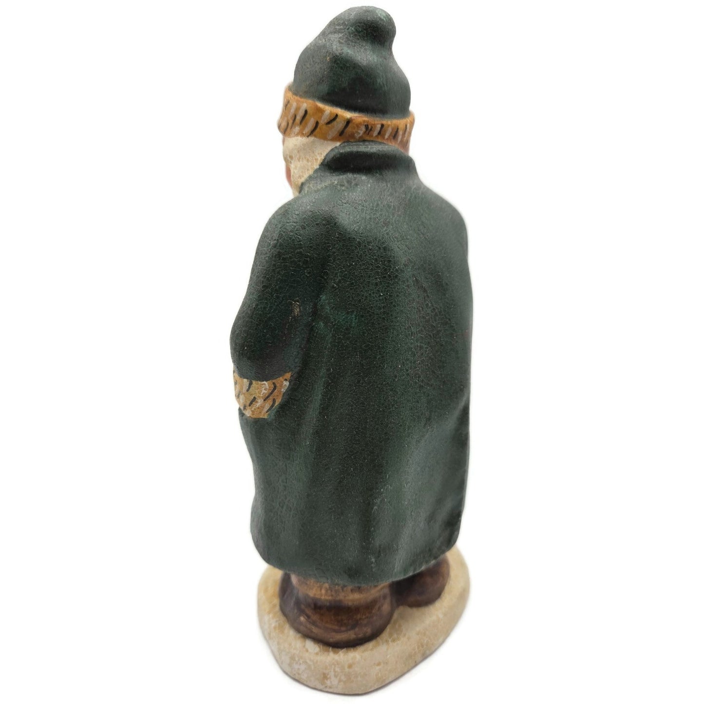 Vaillancourt Father Christmas with Noahs Ark in Sack Folk Art Christmas Figurine