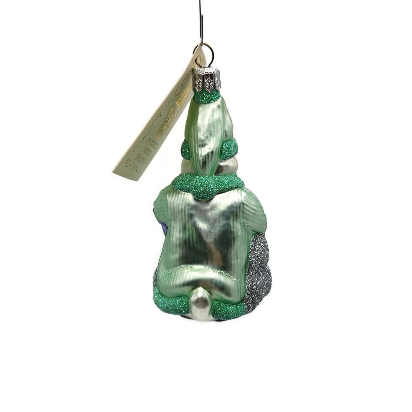 Patricia Breen A Christmas Bunny Pastel Green Purple Egg Easter Holiday Ornament