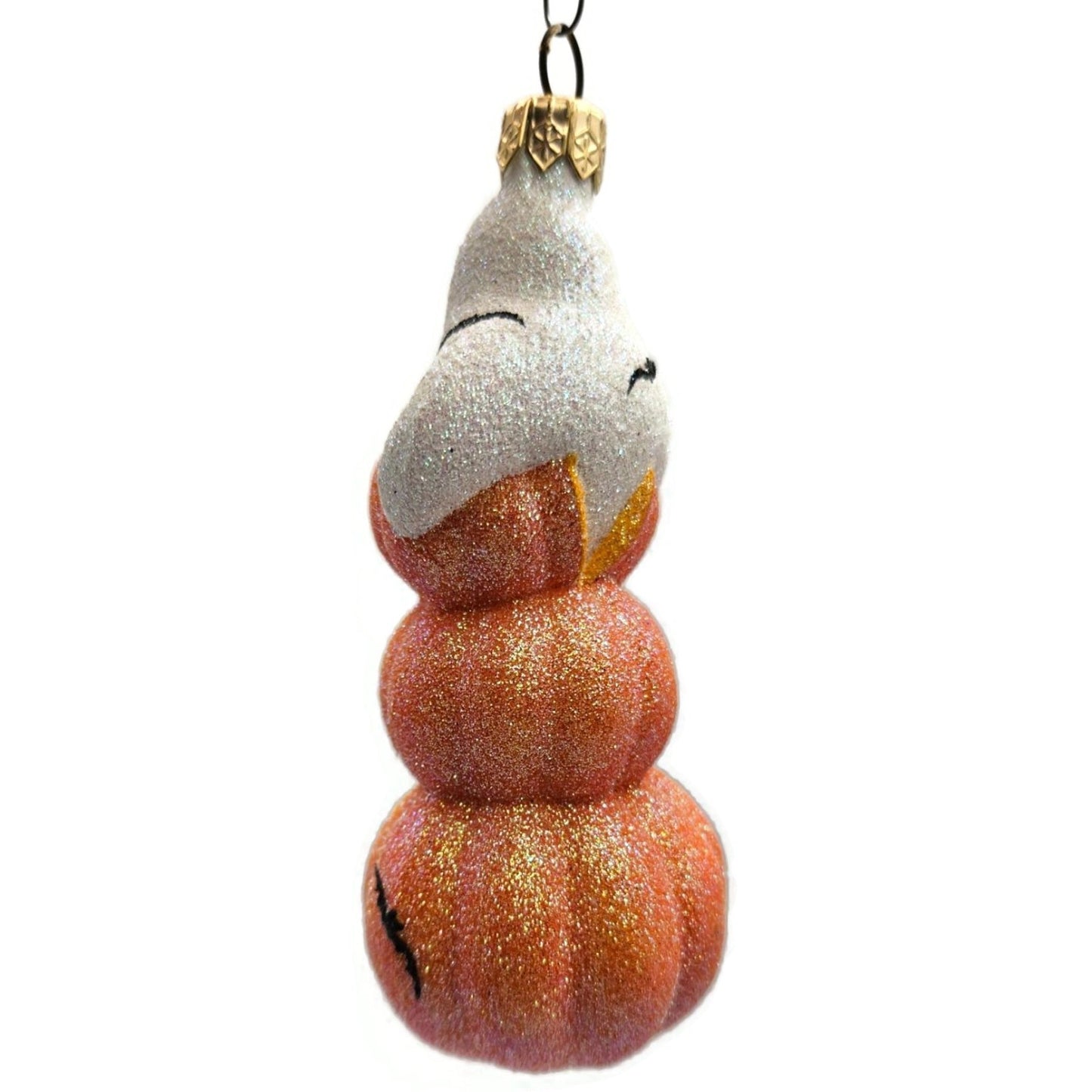Patricia Breen Oooooohhhhhh Ghost Orange Pearl Halloween Christmas Ornament