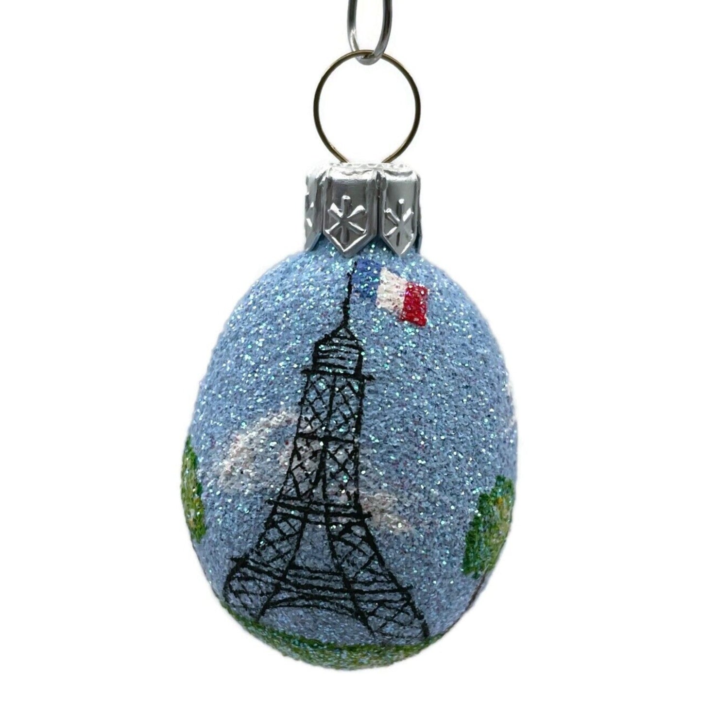 Patricia Breen Miniature Egg Paris Eiffel Tower Easter Christmas Tree Ornament