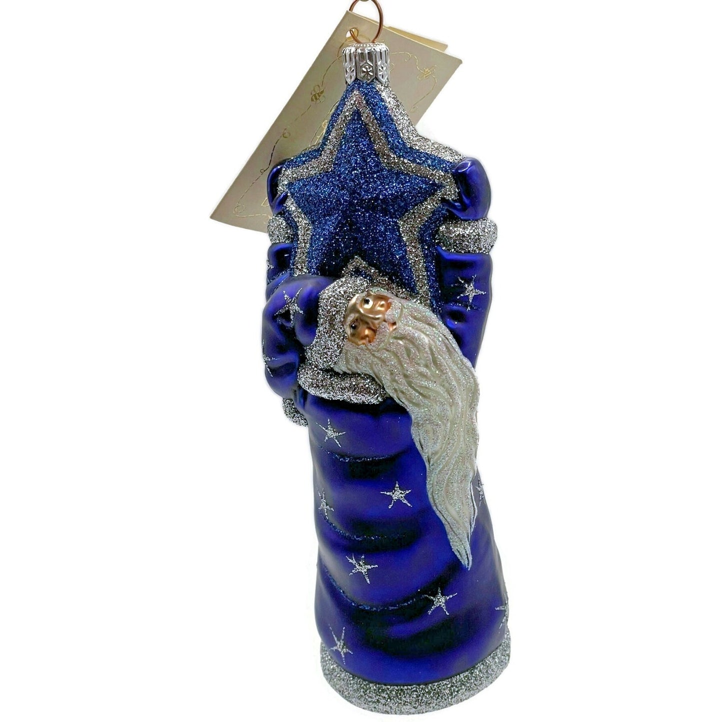 Patricia Breen Ornament Topping the Tannenbaum Blue Stars Christmas Tree Decor