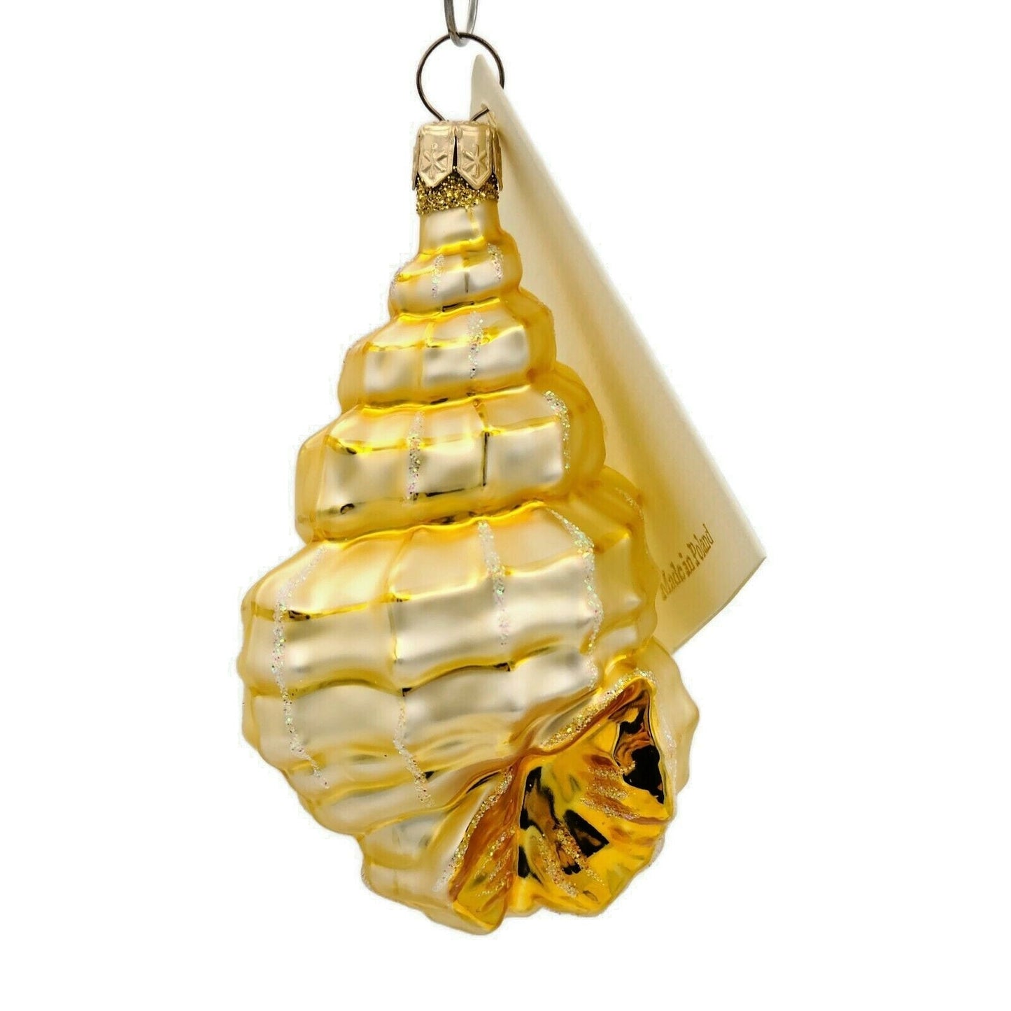 Patricia Breen Erics Shell Gold Summer Aquatic Nautical Ocean Holiday Ornament