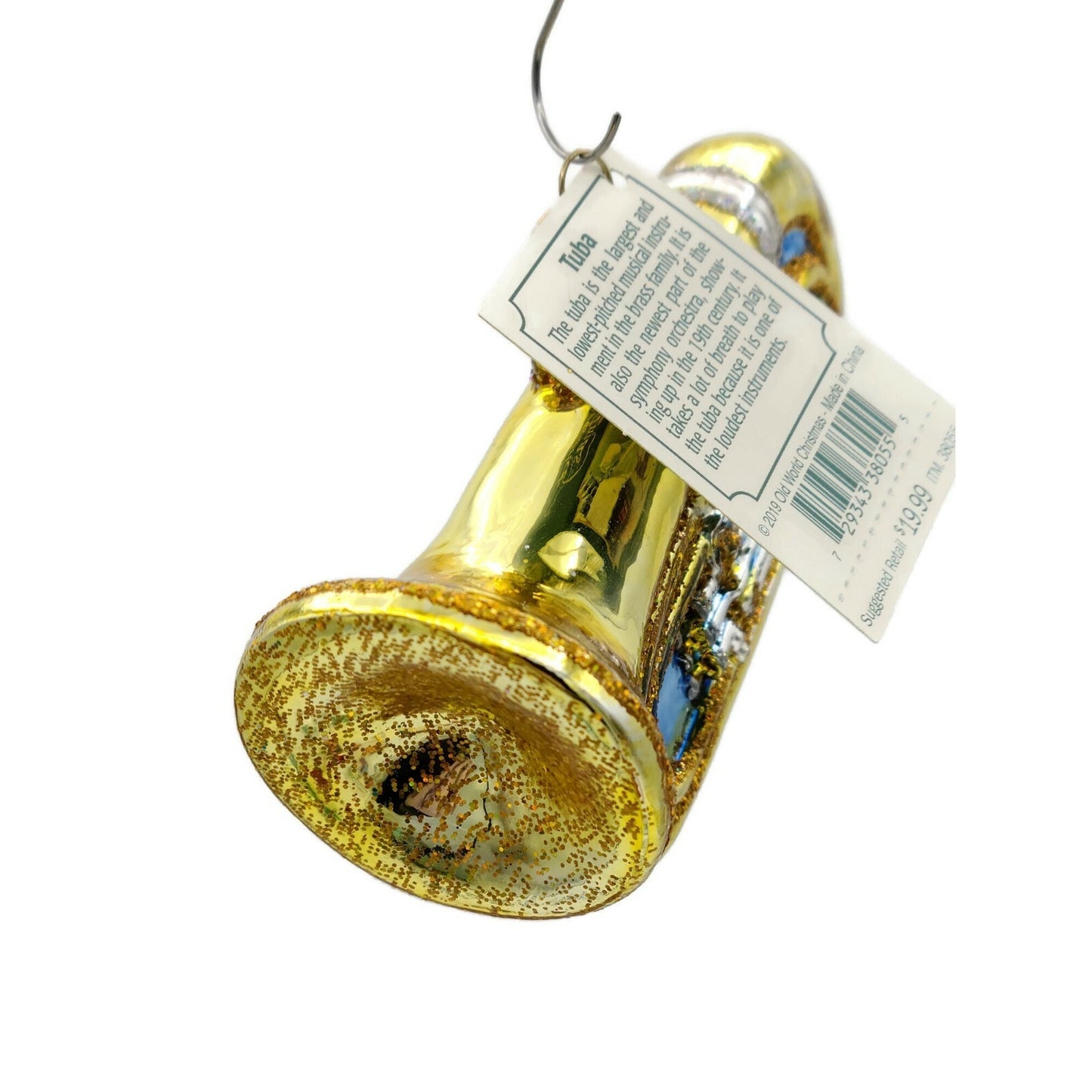 Tuba Ornament Musical Instrument Brass Symphony Horn Old World Christmas OWC