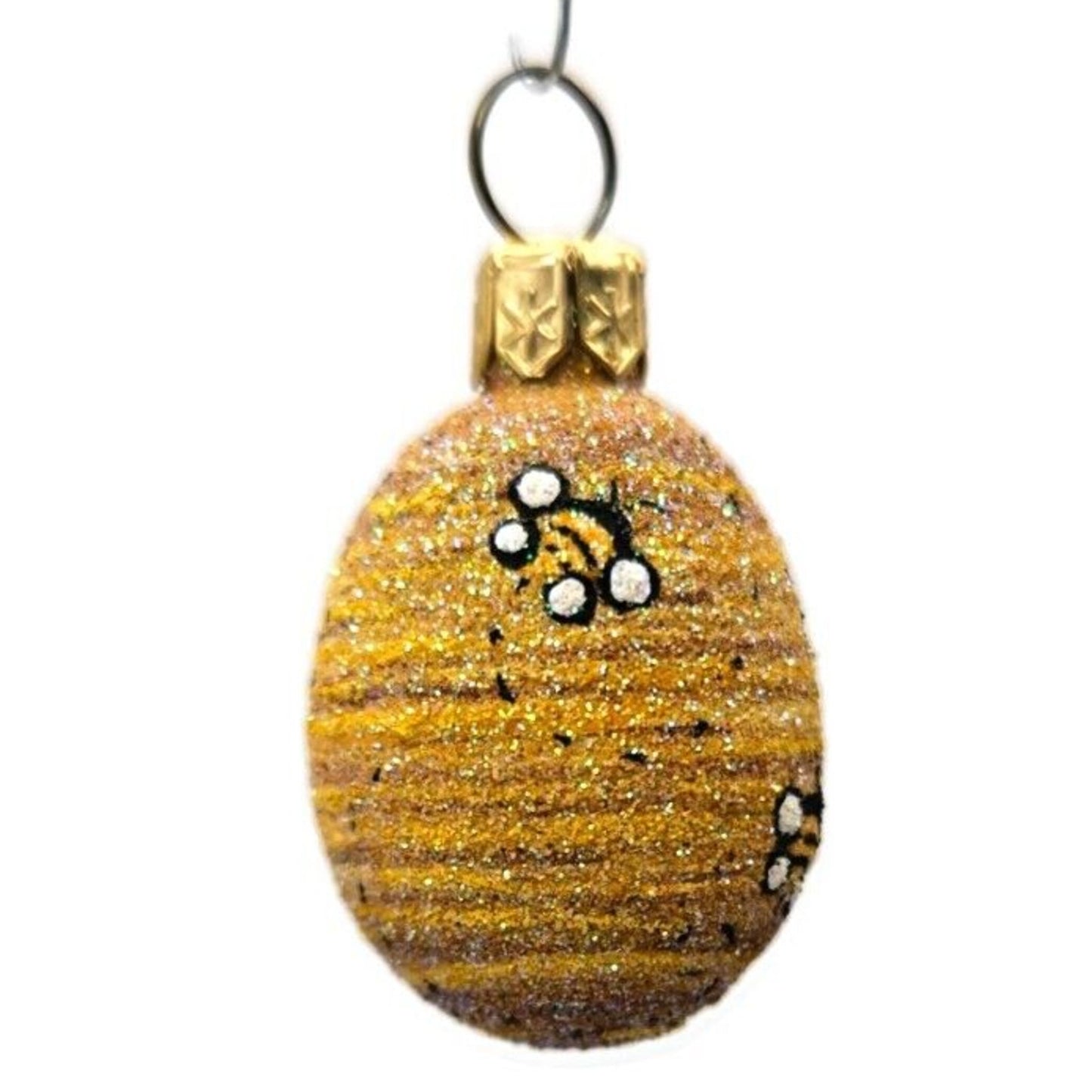 Ornament Patricia Breen Miniature Egg Beeskep Gold Easter Christmas Tree Decor