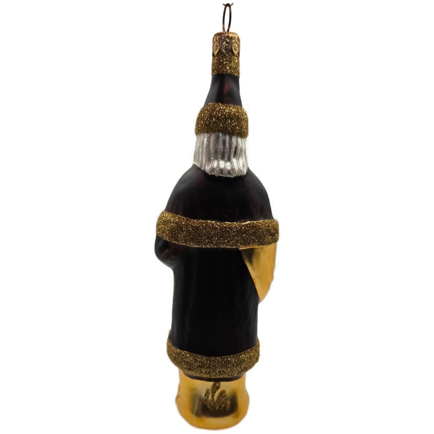 Patricia Breen Chocolate Box Santa Claus Bordeaux Gold Christmas Tree Ornament