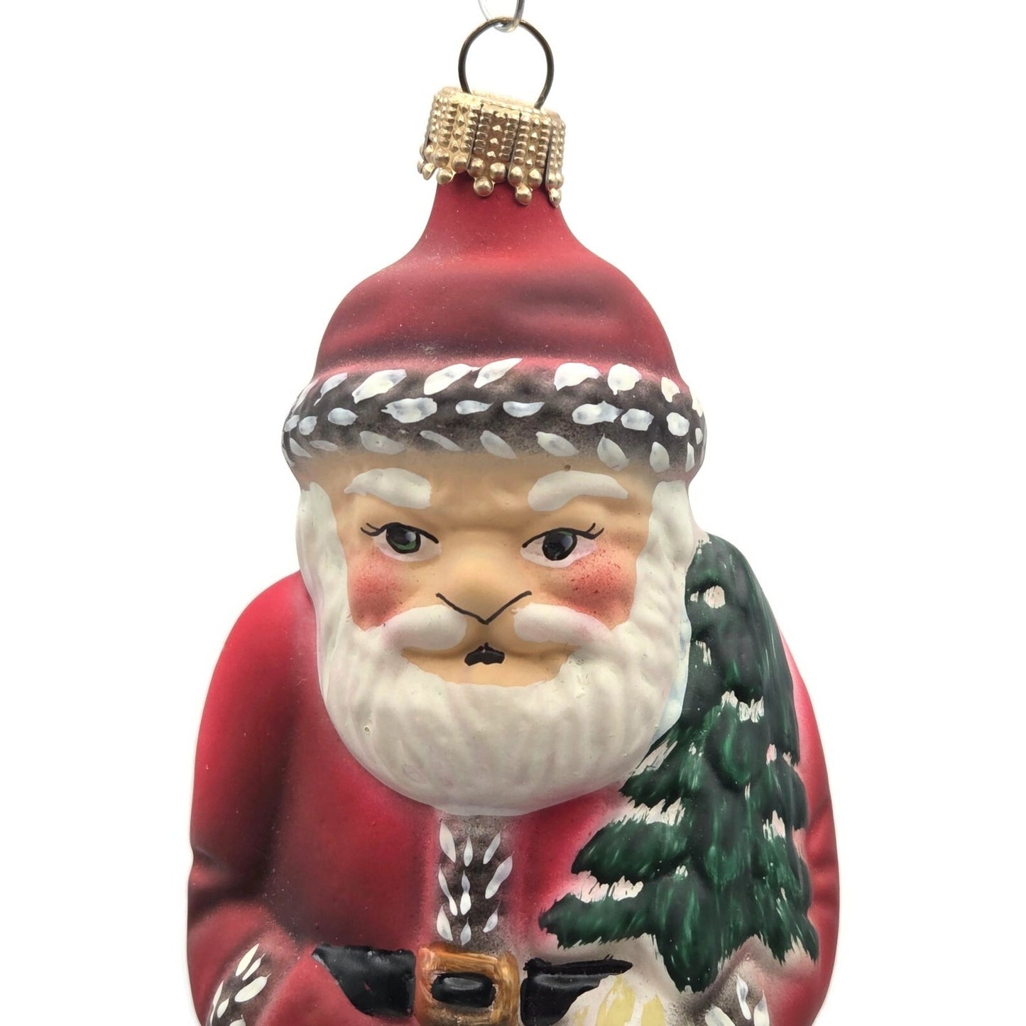 Vaillancourt Nordstrom American Santa Claus Folk Art Christmas Tree Ornament