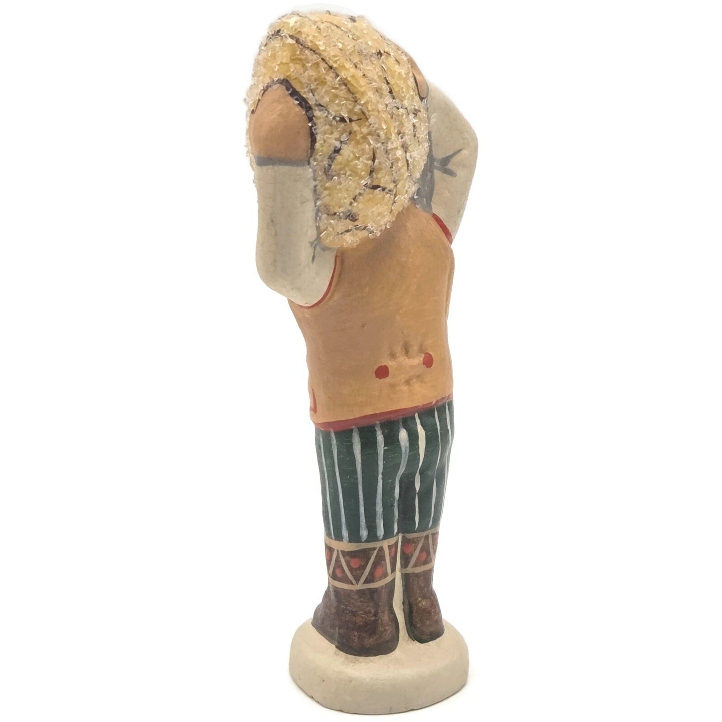 Vaillancourt Gnome Carrying Walnut Chalkware Folk Art Christmas Figurine