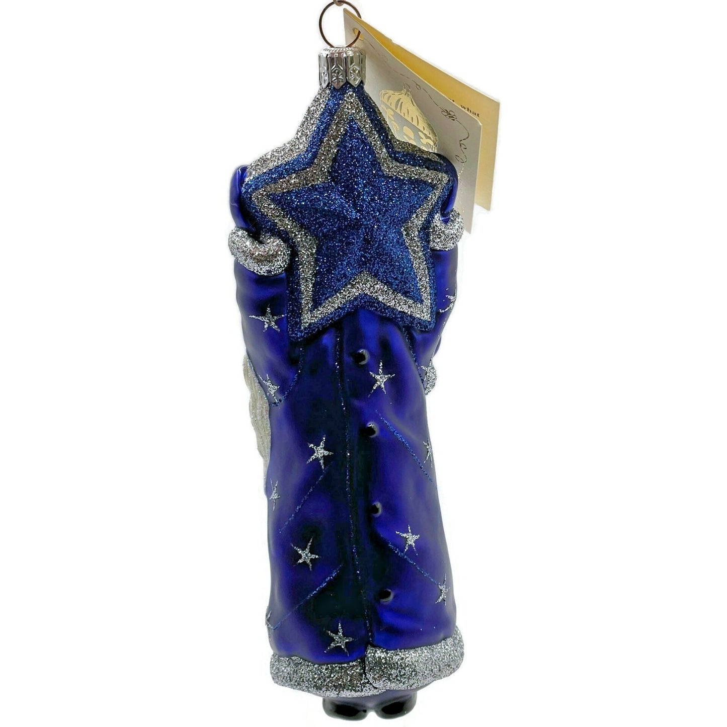 Patricia Breen Ornament Topping the Tannenbaum Blue Stars Christmas Tree Decor