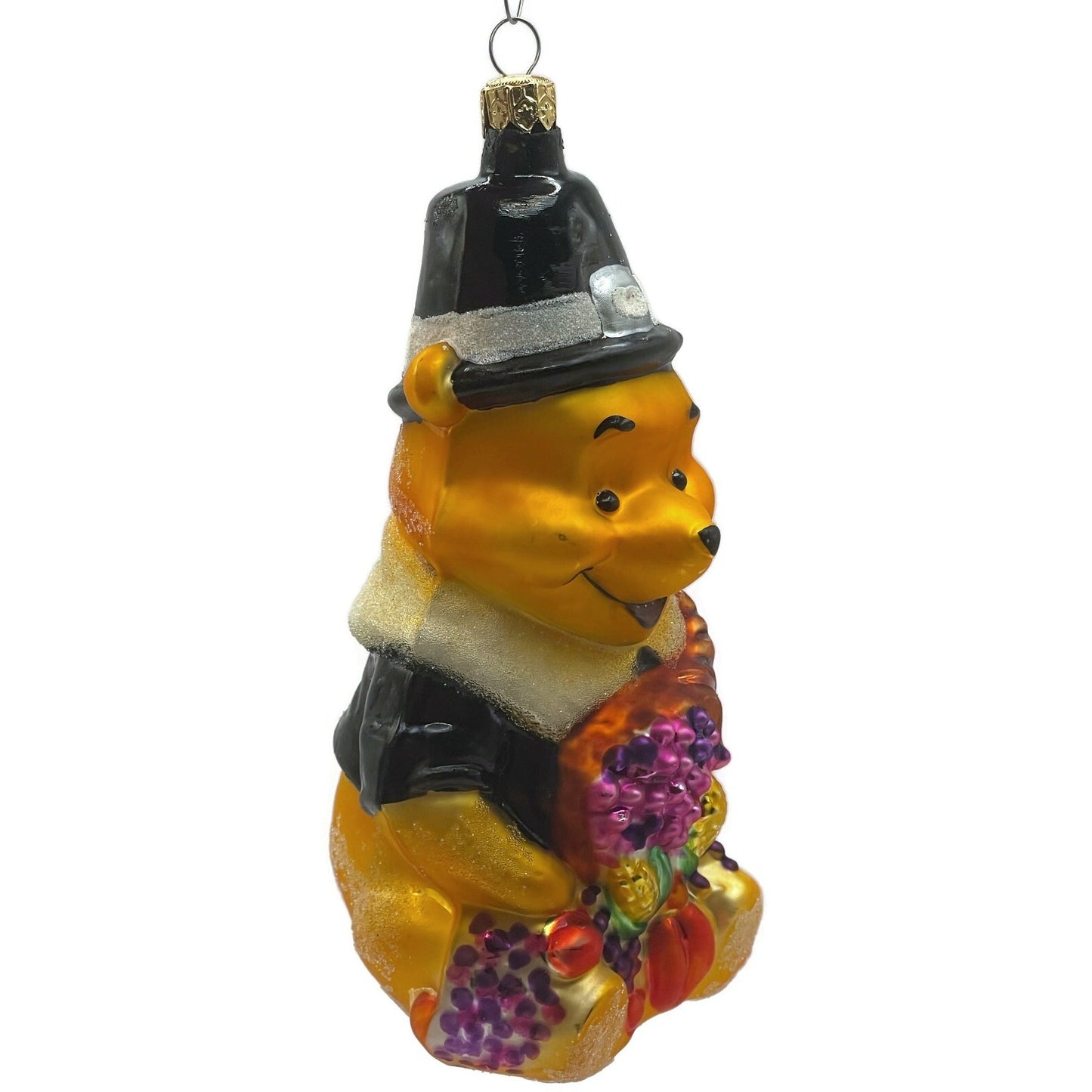 Christopher Radko Thanksgiving Pilgrim Winnie The Pooh Disney Christmas Ornament