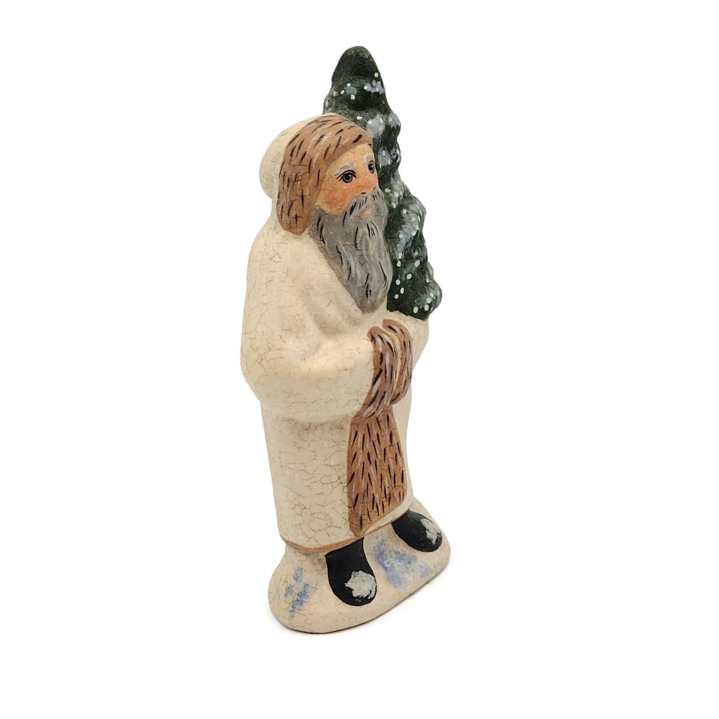 Vaillancourt Folk Art Father Christmas Chalkware MD974 Holiday Figurine