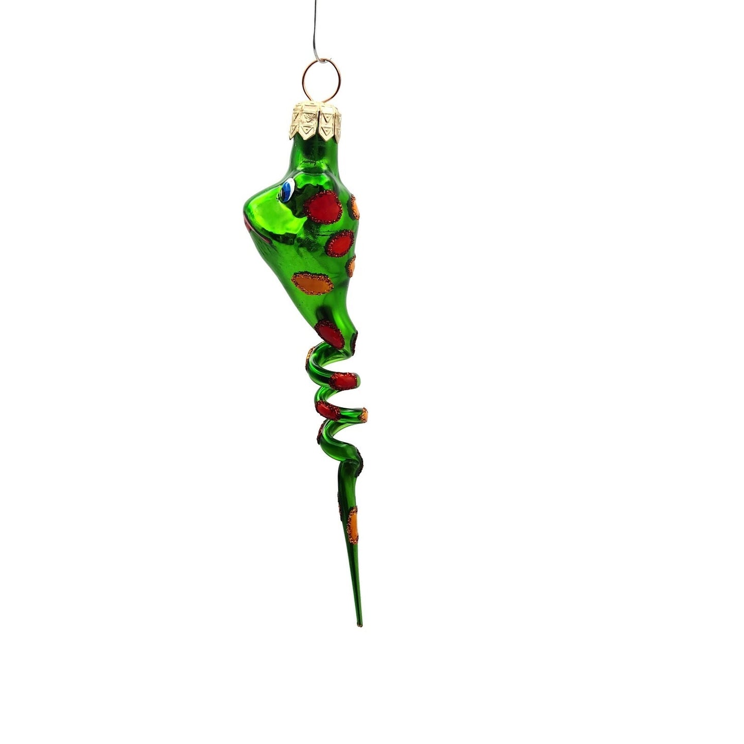 Slavic Treasures Twisted Toad Green Halloween Christmas Tree Ornament SP-EV-00