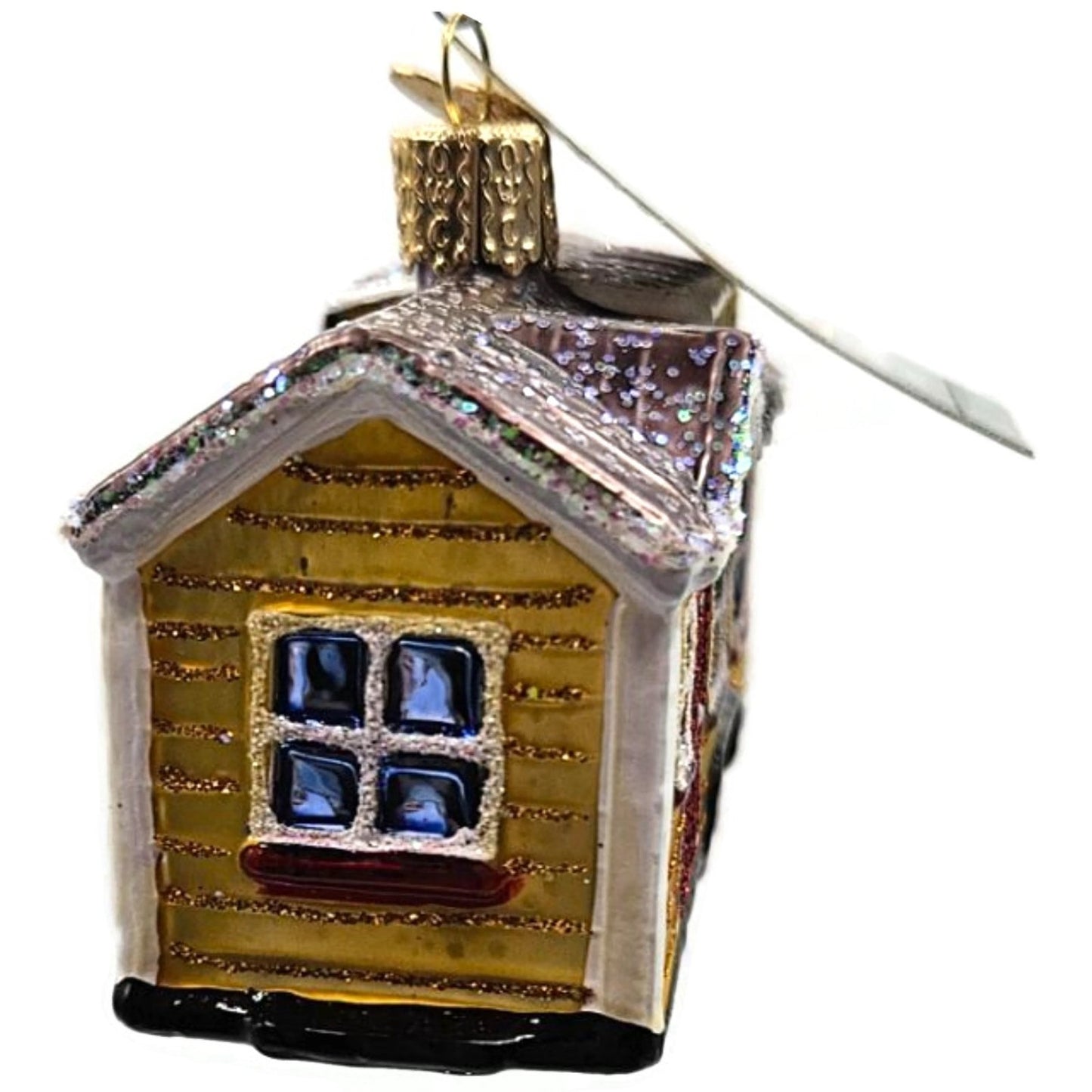 Tiny House Ornament OWC Home Old World Christmas Holiday Tree Decoration