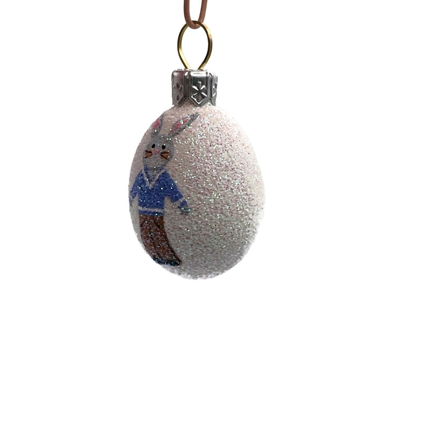 Patricia Breen Miniature Egg Bunny Boy Easter Holiday Christmas Tree Ornament