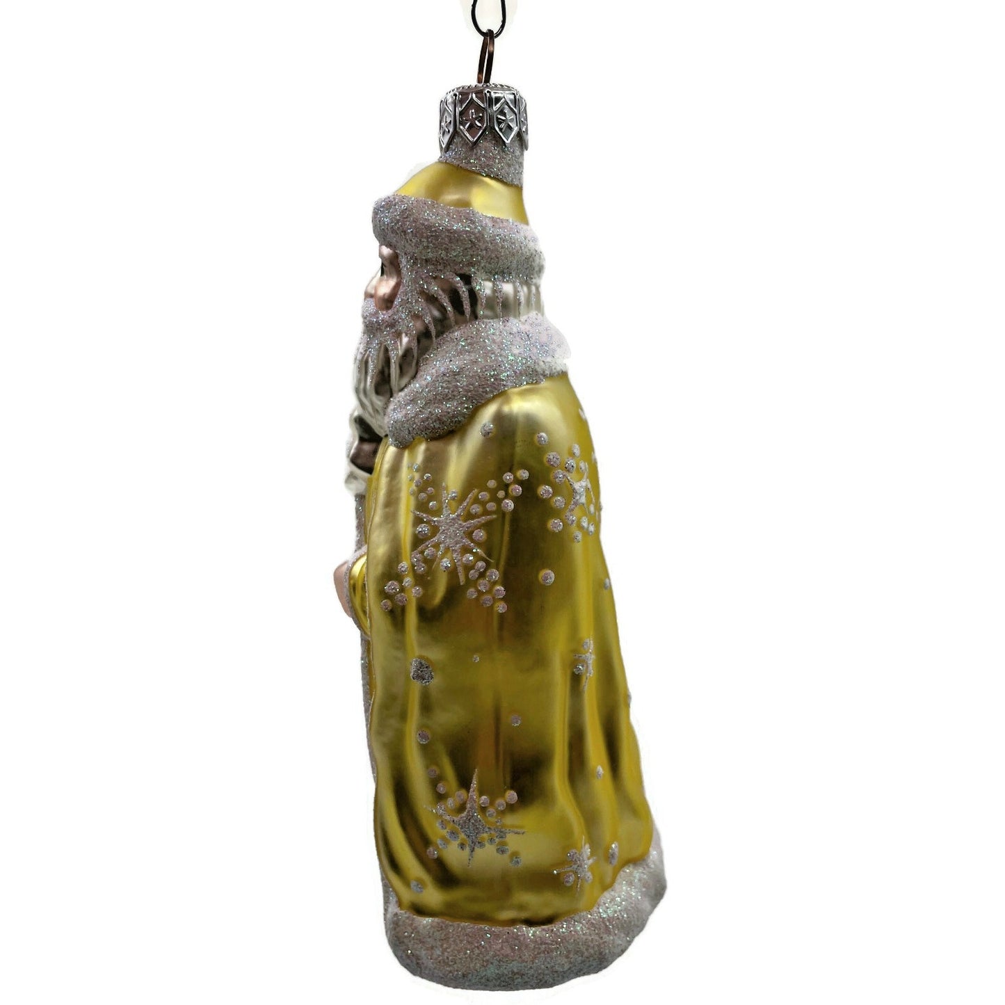Patricia Breen Santa of the North Citrine Snowflakes Christmas Tree Ornament