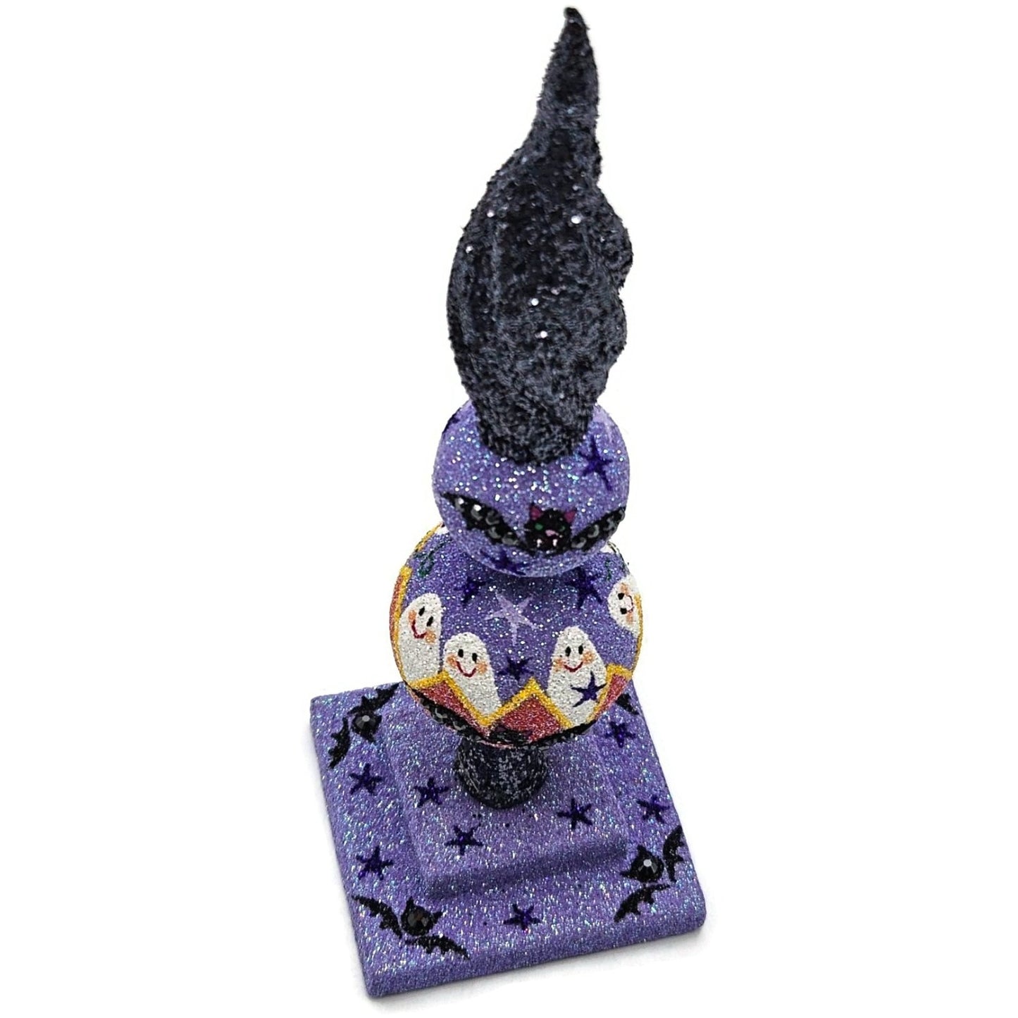 Patricia Breen Ultra Miniature Finial Pumpkin Bat Stars Halloween Ornament