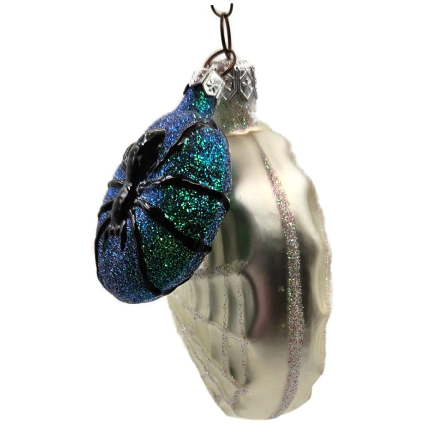 Patricia Breen Victorian Spider Web Pearl Black Halloween Christmas Ornament