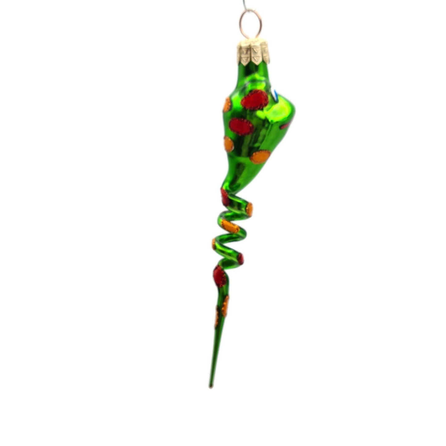 Slavic Treasures Twisted Toad Green Halloween Christmas Tree Ornament SP-EV-00