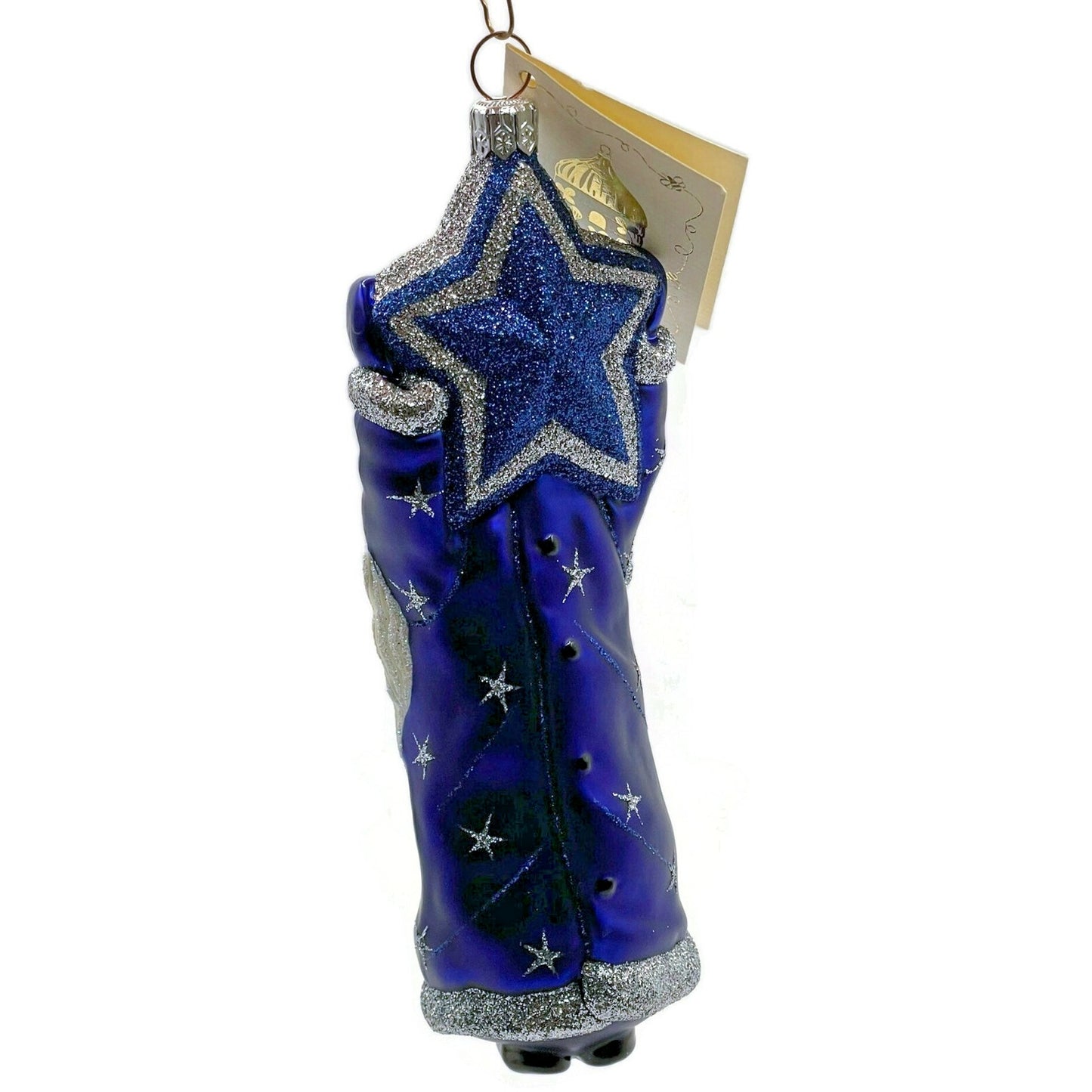 Patricia Breen Ornament Topping the Tannenbaum Blue Stars Christmas Tree Decor