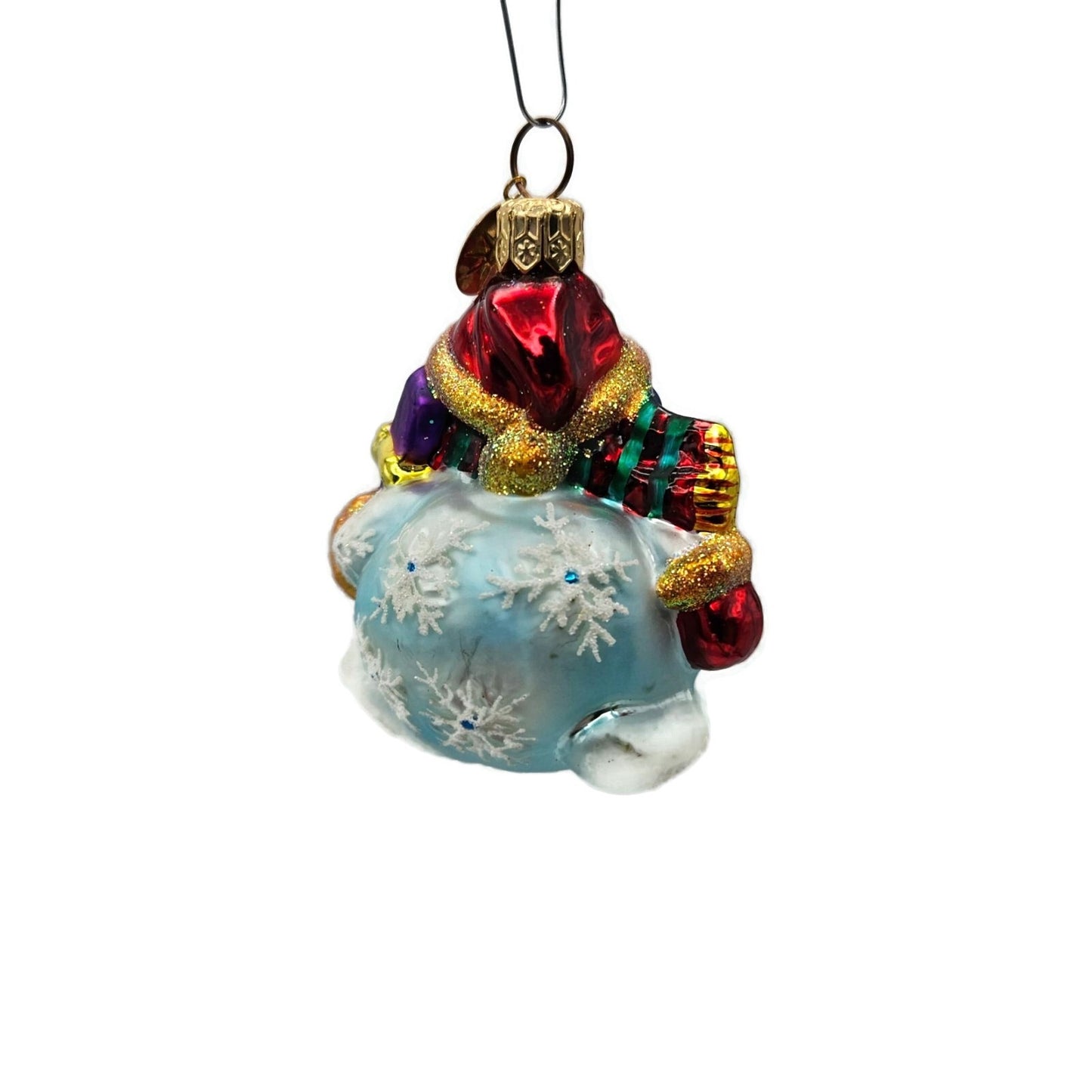 Christopher Radko Chubby Cheer Gem Snowman Christmas Tree Ornament 00-521-QVC
