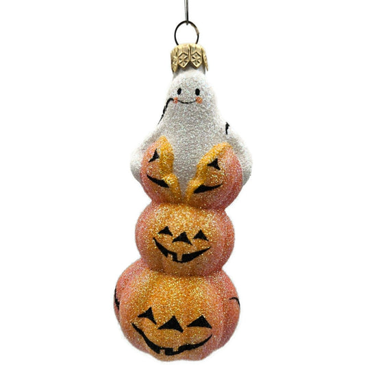 Patricia Breen Oooooohhhhhh Ghost Orange Pearl Halloween Christmas Ornament