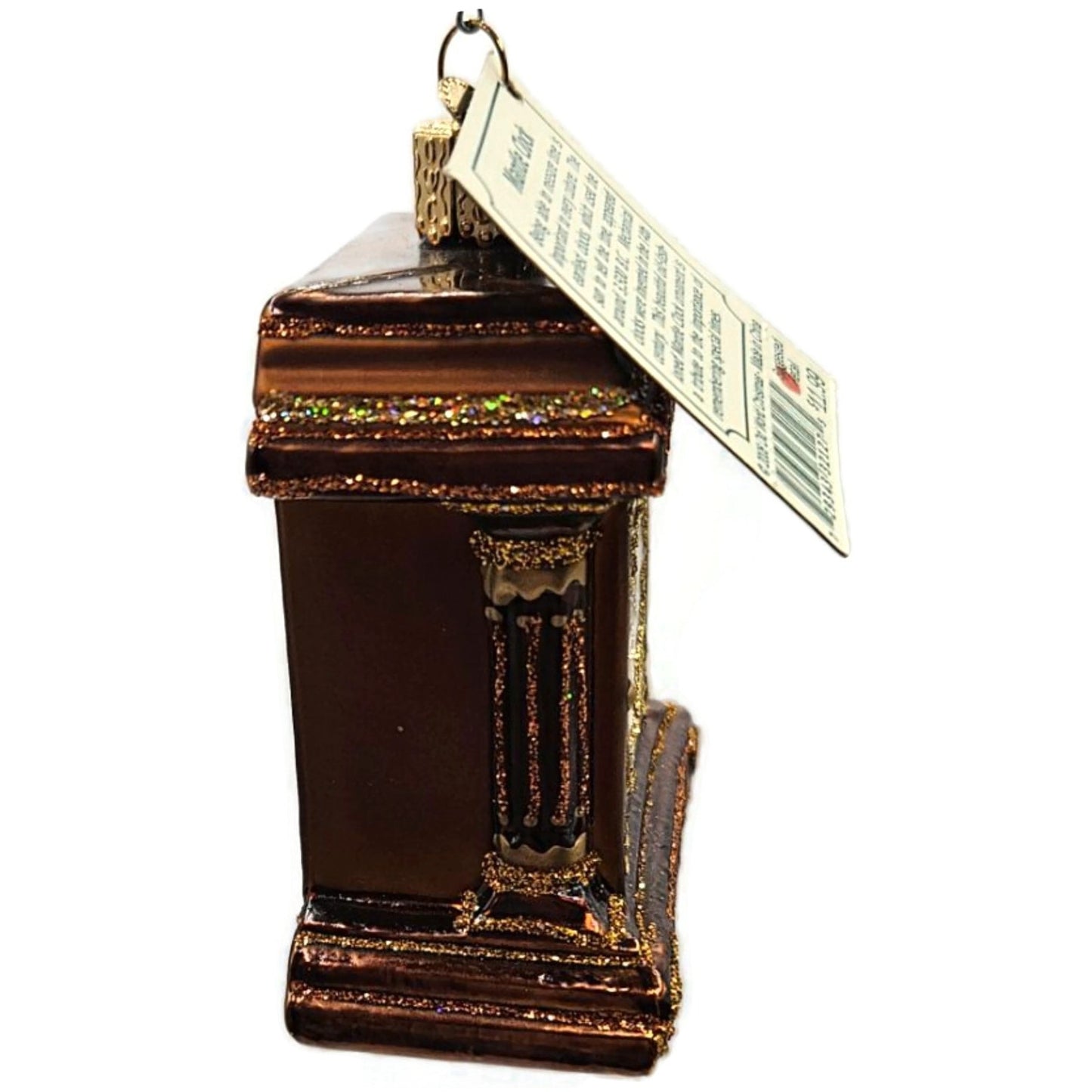 Mantel Time Clock Old Fashion Ornament OWC Old World Christmas Holiday Decor