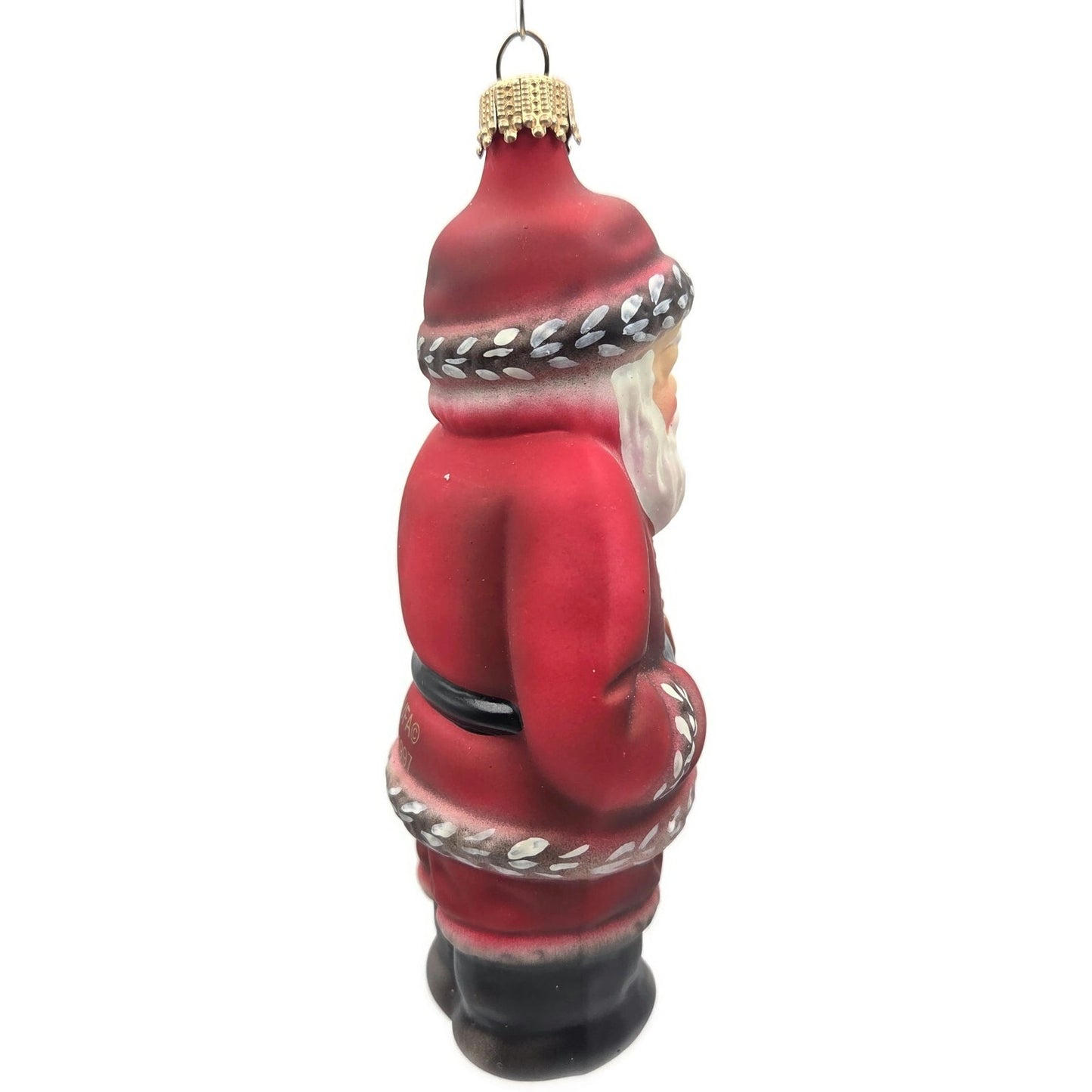 Vaillancourt Nordstrom American Santa Claus Folk Art Christmas Tree Ornament