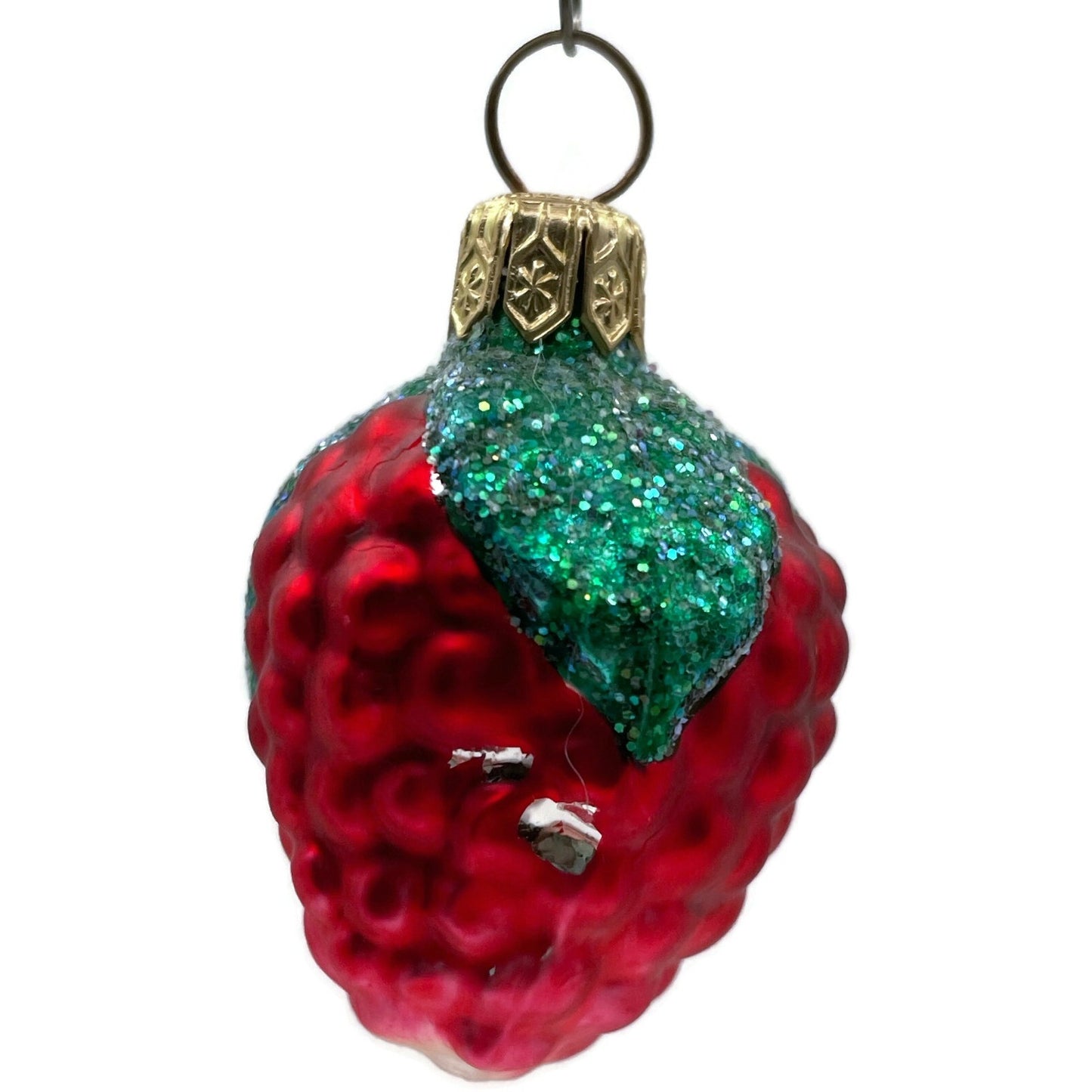 Patricia Breen Frosted Raspberry Red Fruit Summer Christmas Tree Ornament