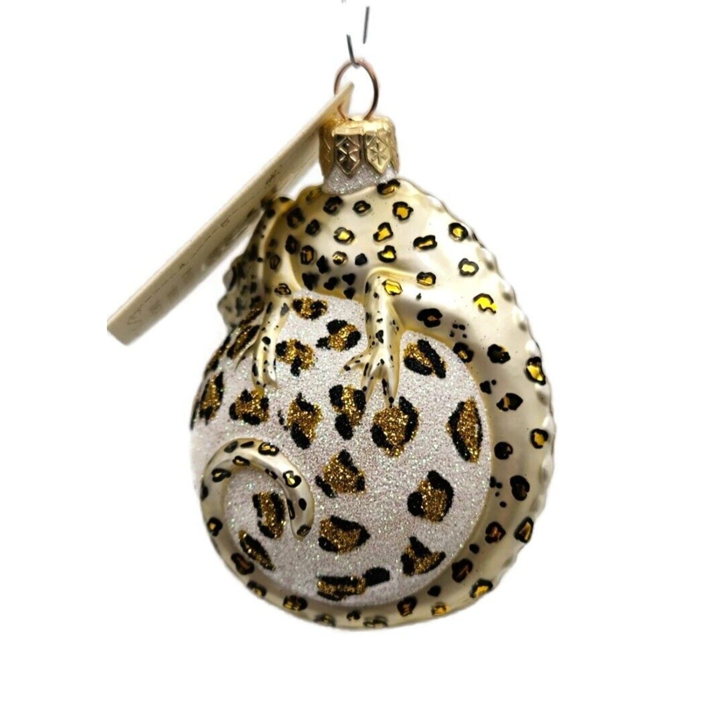 Patricia Breen Chameleon Leopard Animal Prints Christmas Holiday Tree Ornament