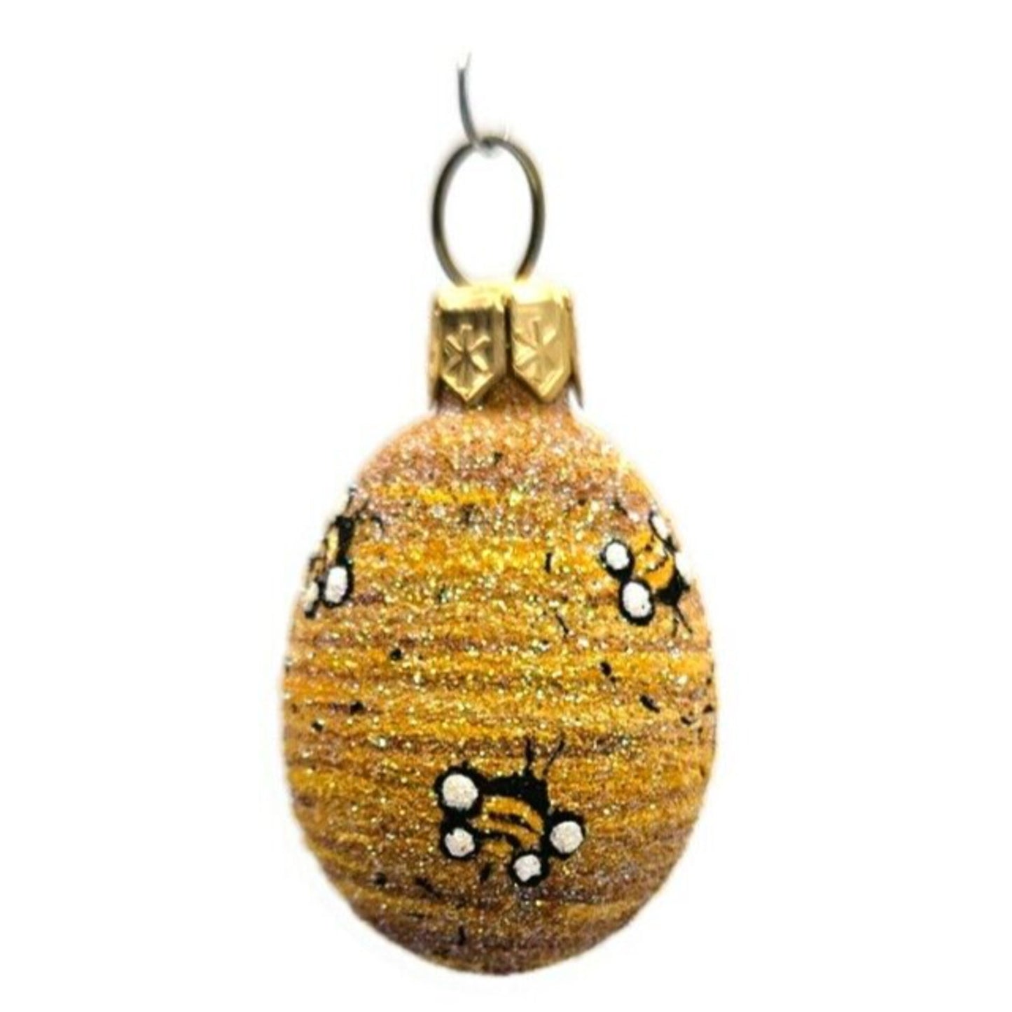 Ornament Patricia Breen Miniature Egg Beeskep Gold Easter Christmas Tree Decor