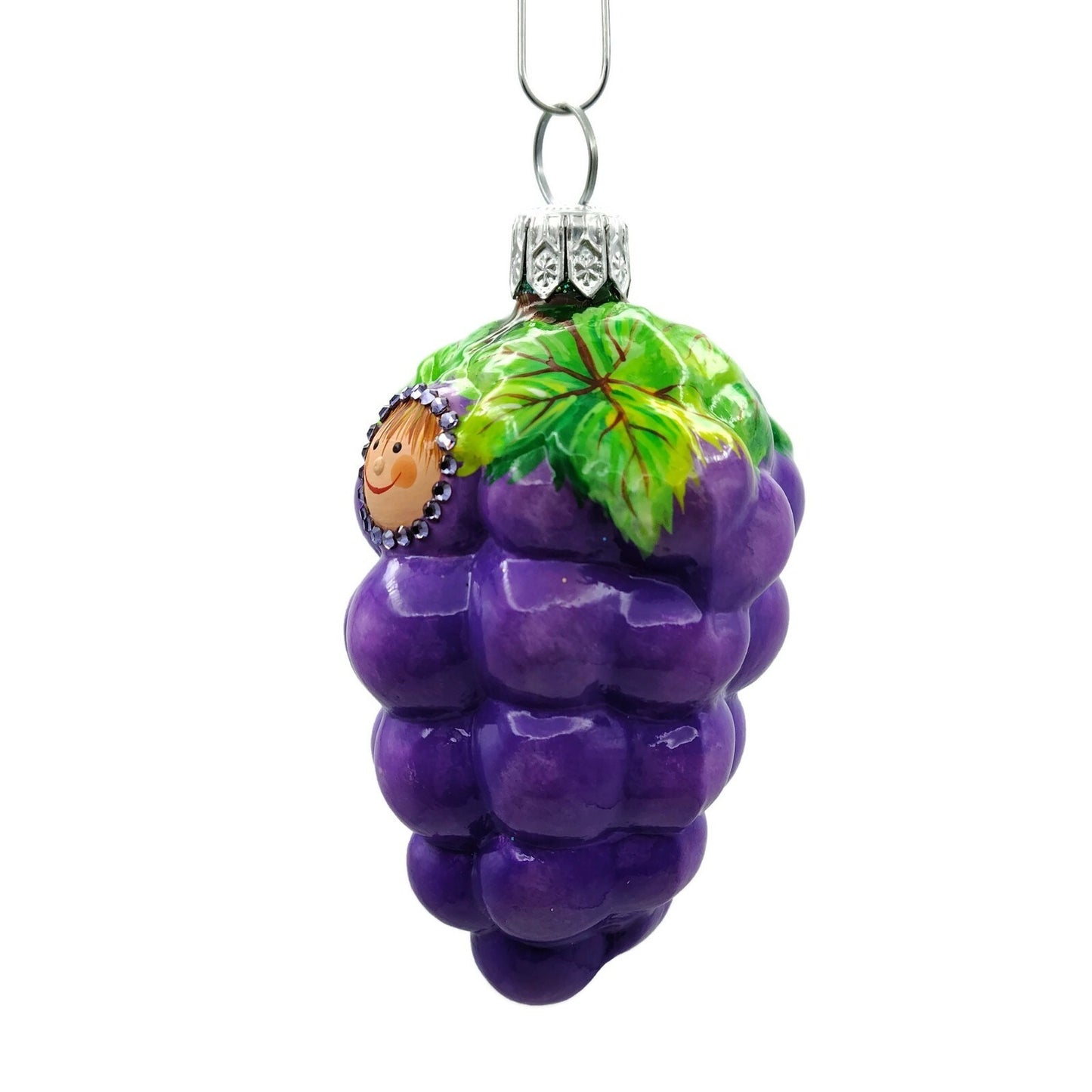Patricia Breen Cabernet Trickster Pinot Wine Purple Grape Christmas Ornament