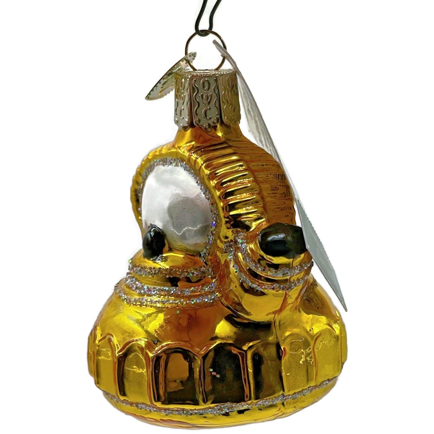 The Glass Tea Kettle Gold Glittered OWC Old World Christmas Tree Ornament